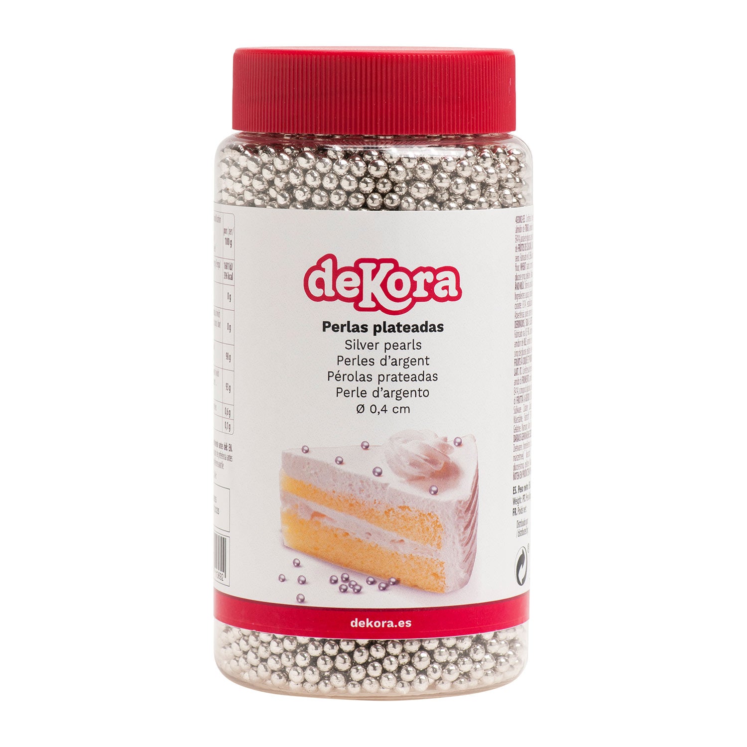 SUGAR PEARLS SILVER Ø 0.4CM 500GR