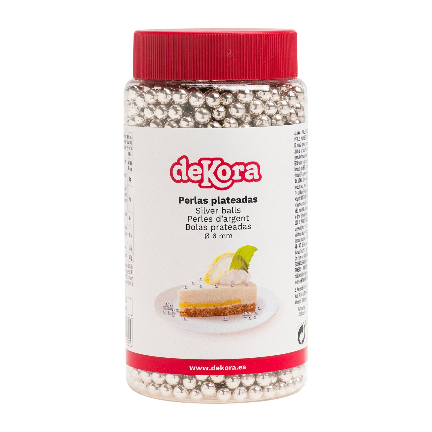 SUGAR PEARLS SILVER Ø 0.6CM 500GR