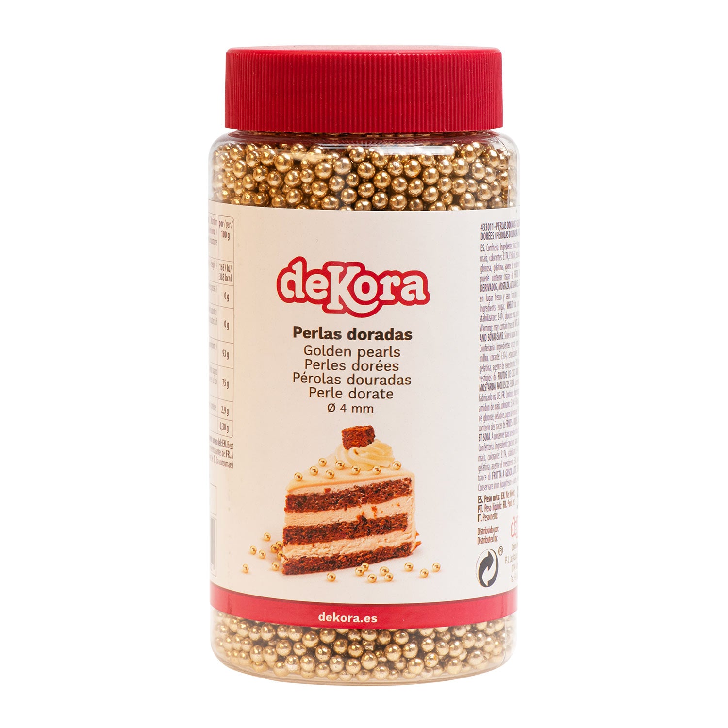 SUGAR PEARLS OLD GOLD Ø 0.4CM 500GR