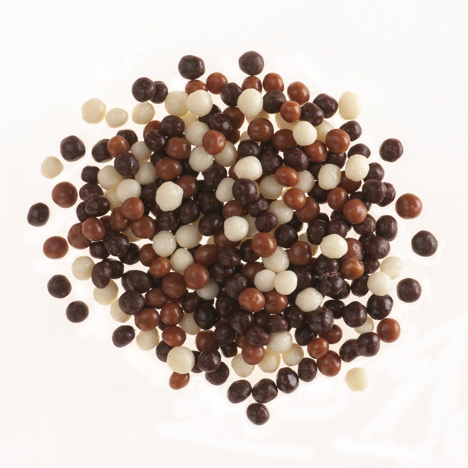 MINI PERLAS CHOCOLATE CRISPY 3 CHOCOLATES Ø 0.5CM 600GR