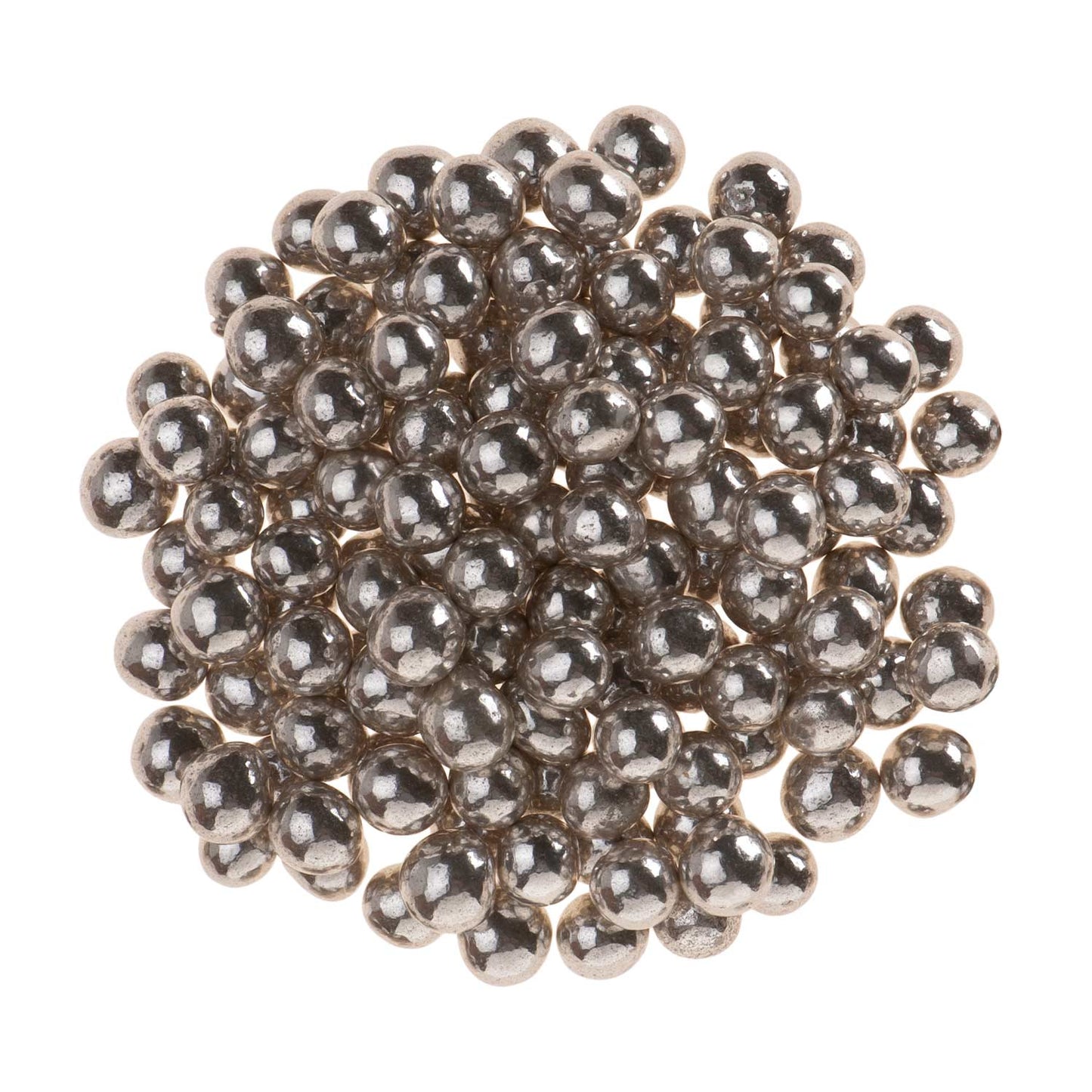 MINI PERLE CIOCCOLATO CROCCANTE ARGENTATE Ø 0.6CM 350GR