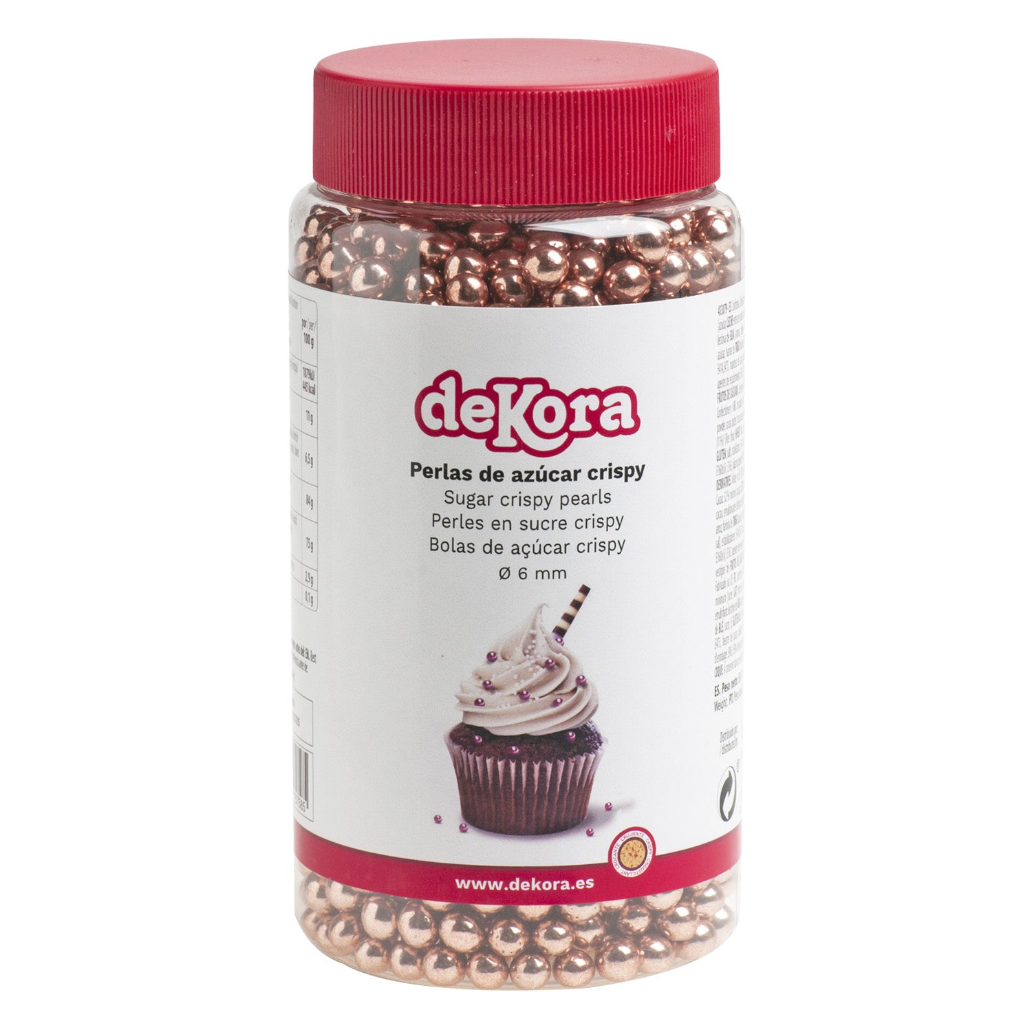 CHOCOLATE CRISPY MINI PEARLS OLD PINK Ø 0.6CM 350GR