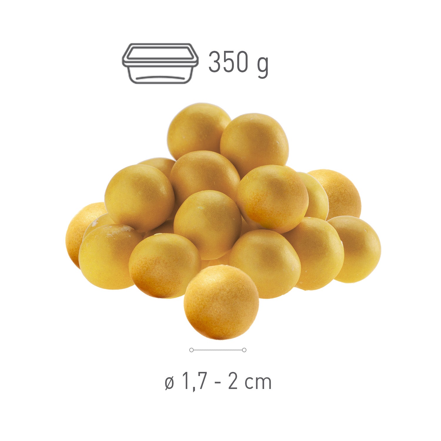OLD GOLD CRISPY CHOCOLATE PEARLS Ø 1.7~2CM 350GR