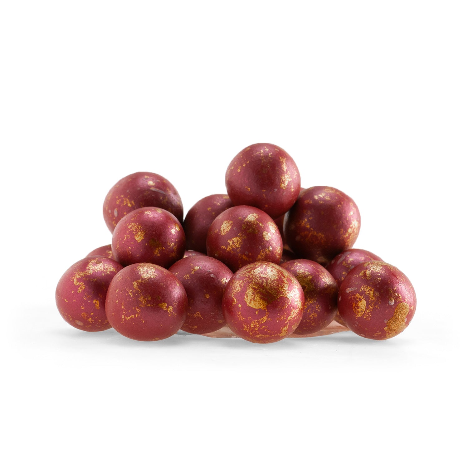 PERLE DI ZUCCHERO CROCCANTI ROSSE E DORATE Ø1,7-2CM 176G