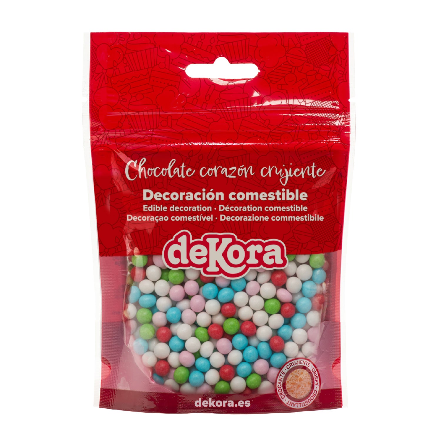 BLISTER MINI PERLAS DE AZÚCAR CRISPY MULTICOLORES 70G