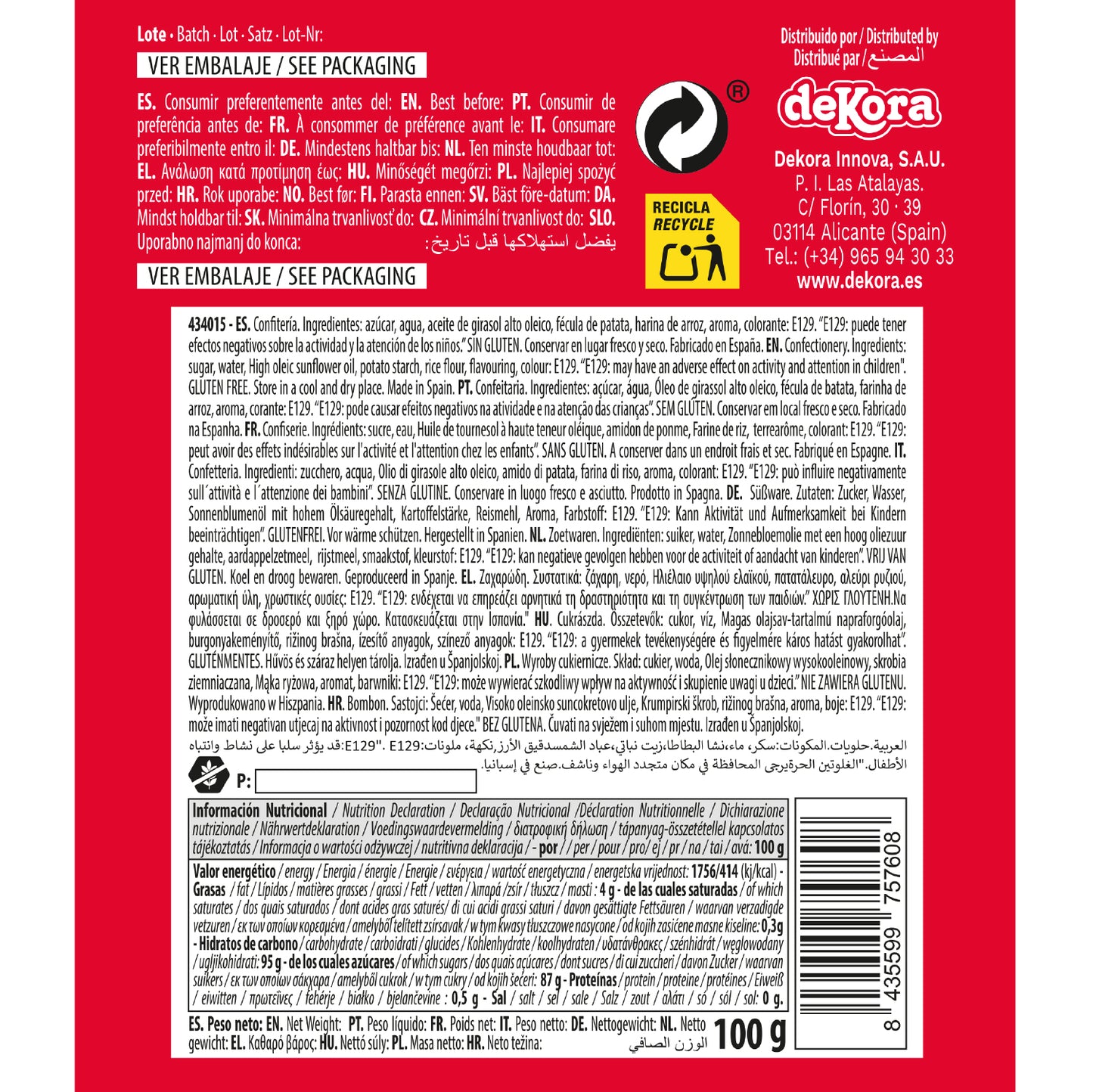 SPRINKLE MIX CORAÇÕES VERMELHOS E BRANCOS 100G