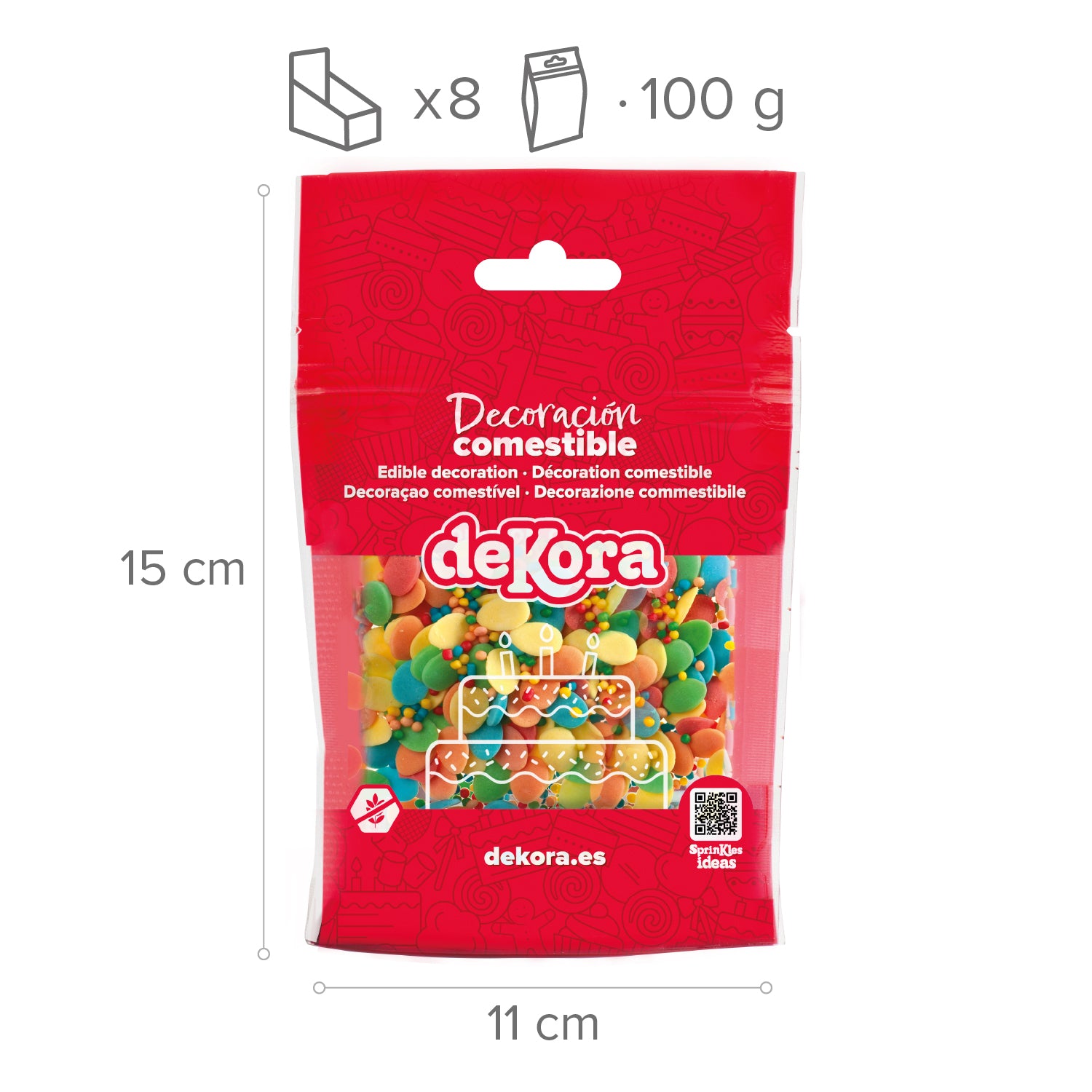 CONFETI MIX UOVA COLORANTI E NON PAREILS COLORATE 100GR