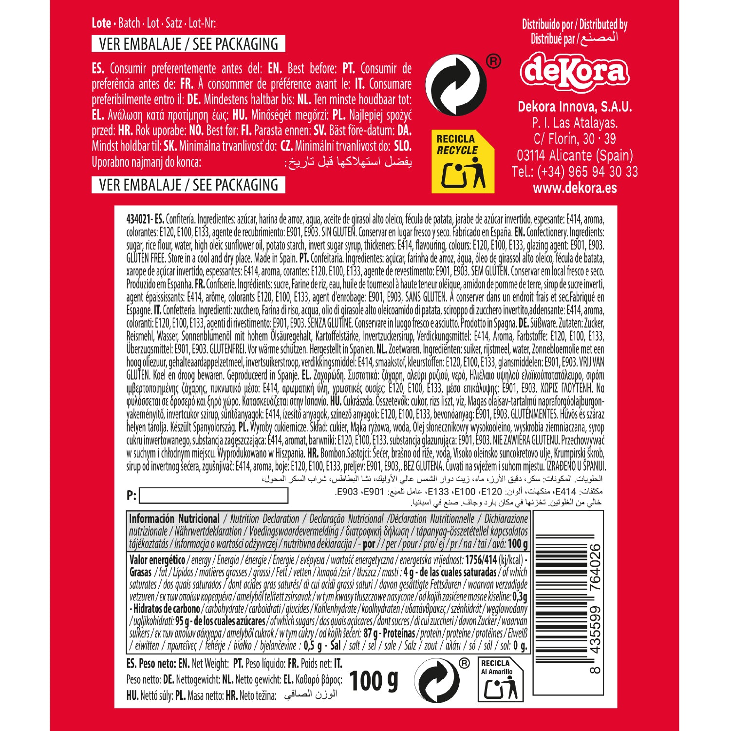 CONFETI MIX UOVA COLORANTI E NON PAREILS COLORATE 100GR