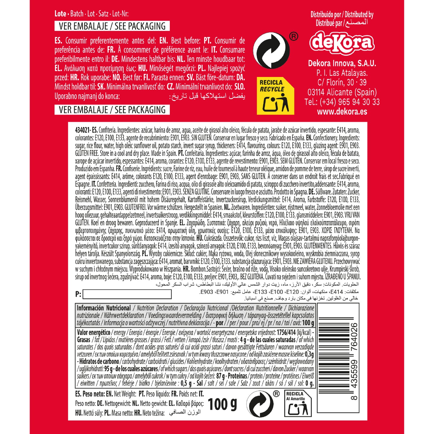 CONFETI MIX UOVA COLORANTI E NON PAREILS COLORATE 100GR