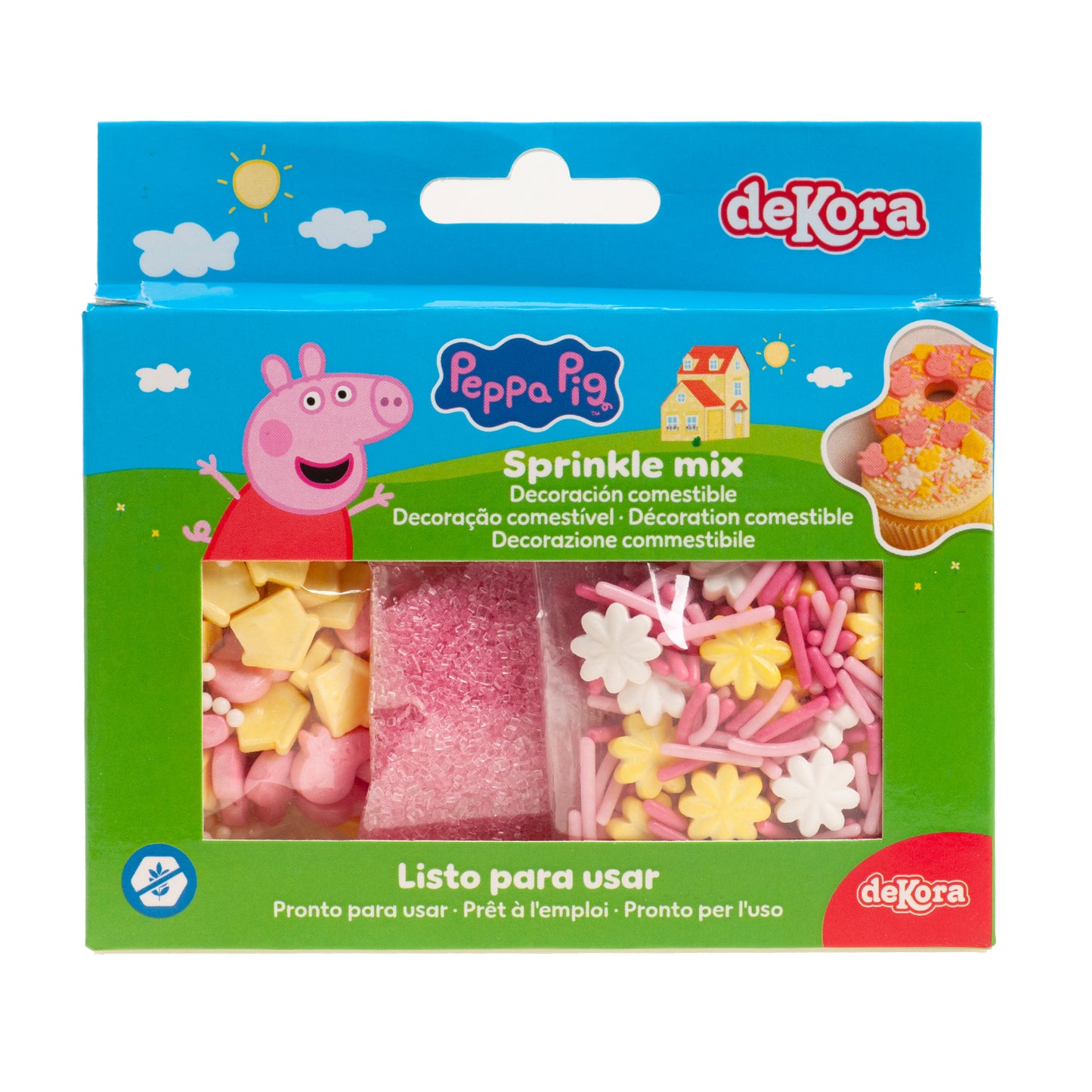 MÉLANGE DE DÉCORS SUCRÉS PEPPA PIG 70G (3X23.3G)