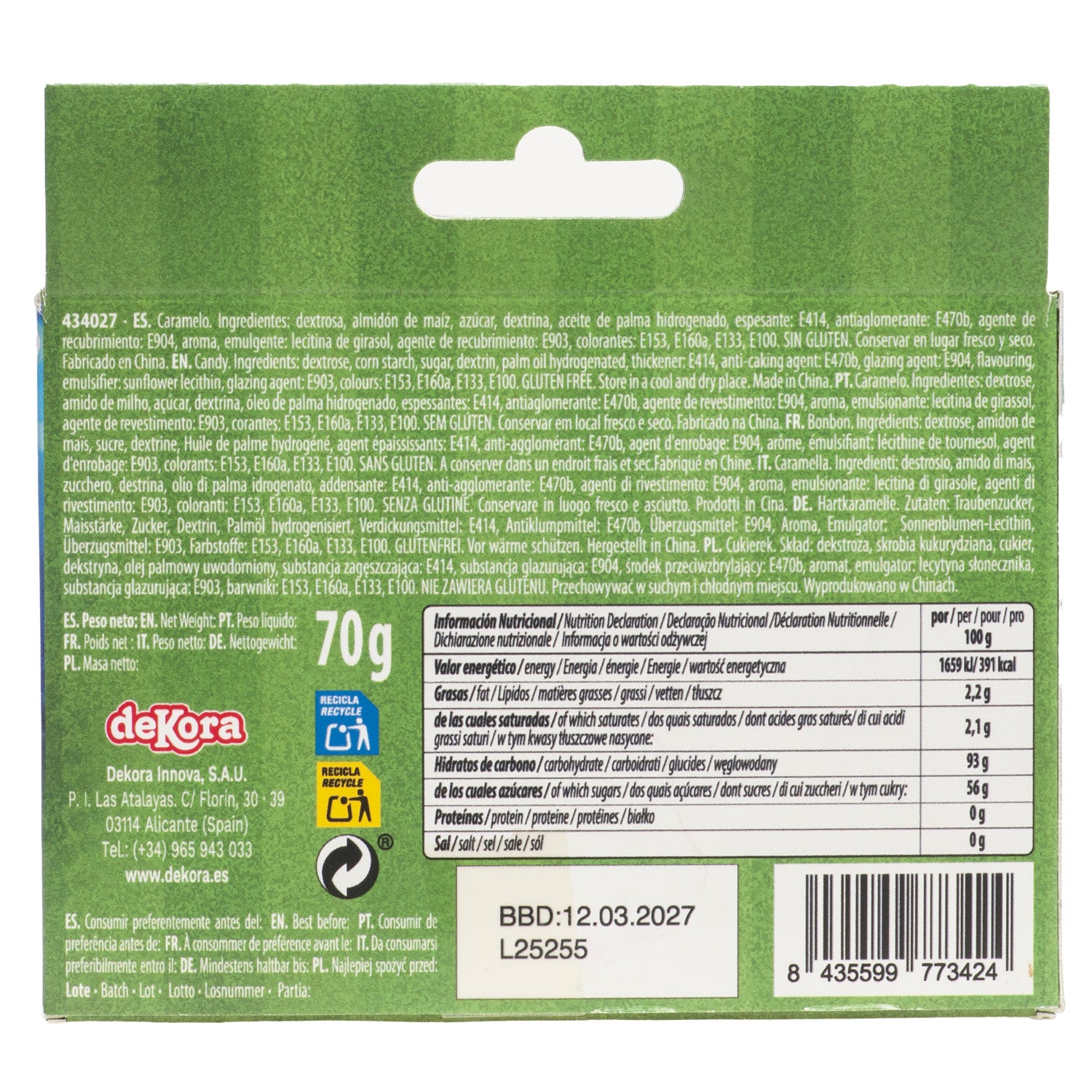 SPRINKLE MIX FÚTBOL 70G (3X23.3G)