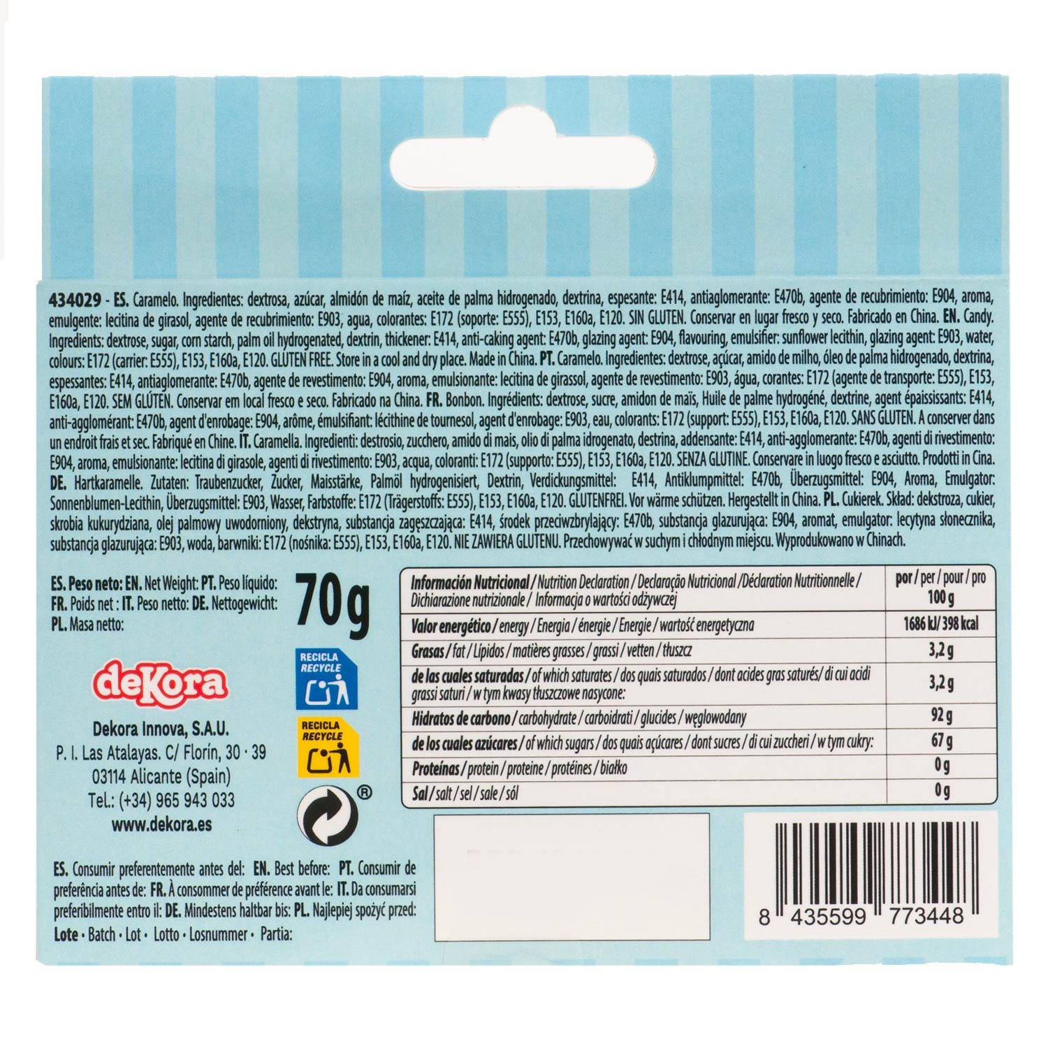 SPRINKLE MIX PIRATA 70G (3X23.3G)