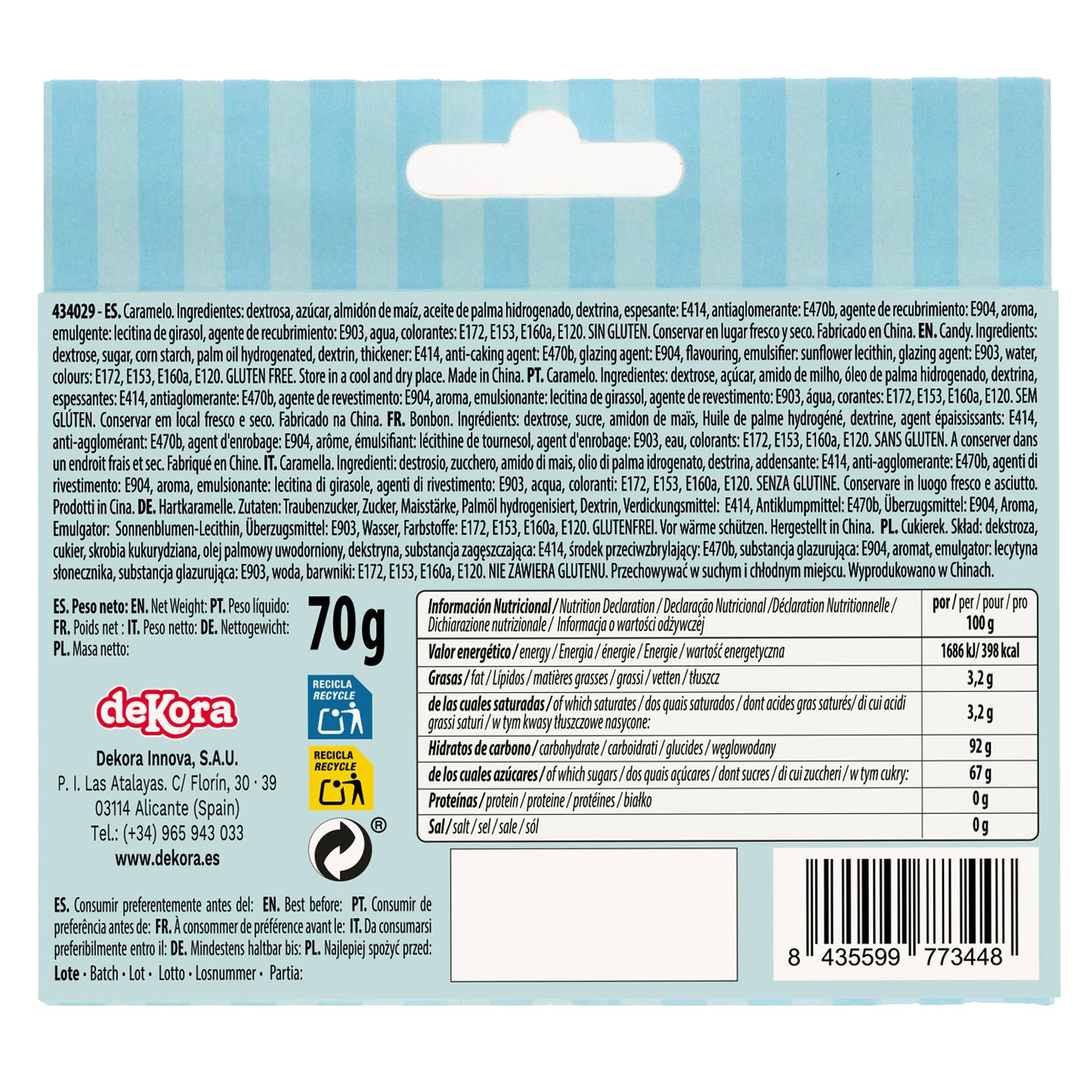 SPRINKLE MIX PIRATA 70G (3X23.3G)