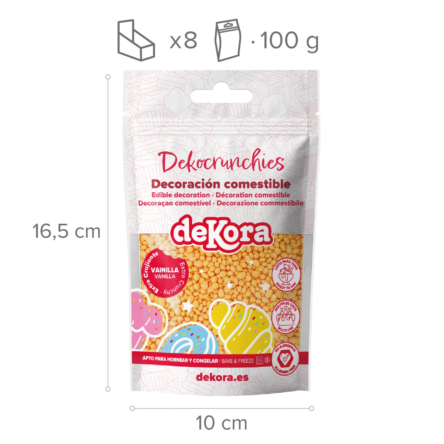 DEKOCRUNCHIES SAVEUR VANILLE 100GR VANILLA-VIBES