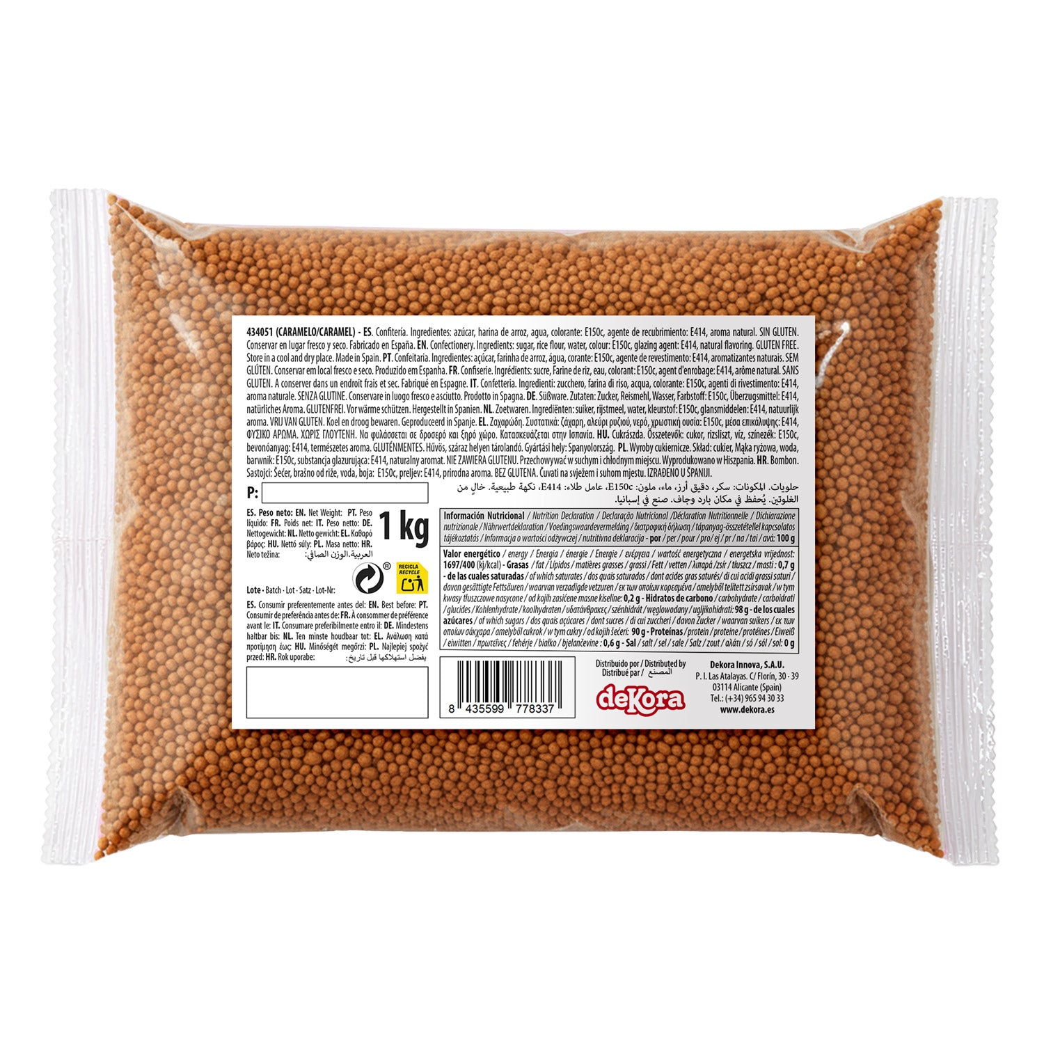 DEKOCRUNCHIES SAVEUR CARAMEL 1KG