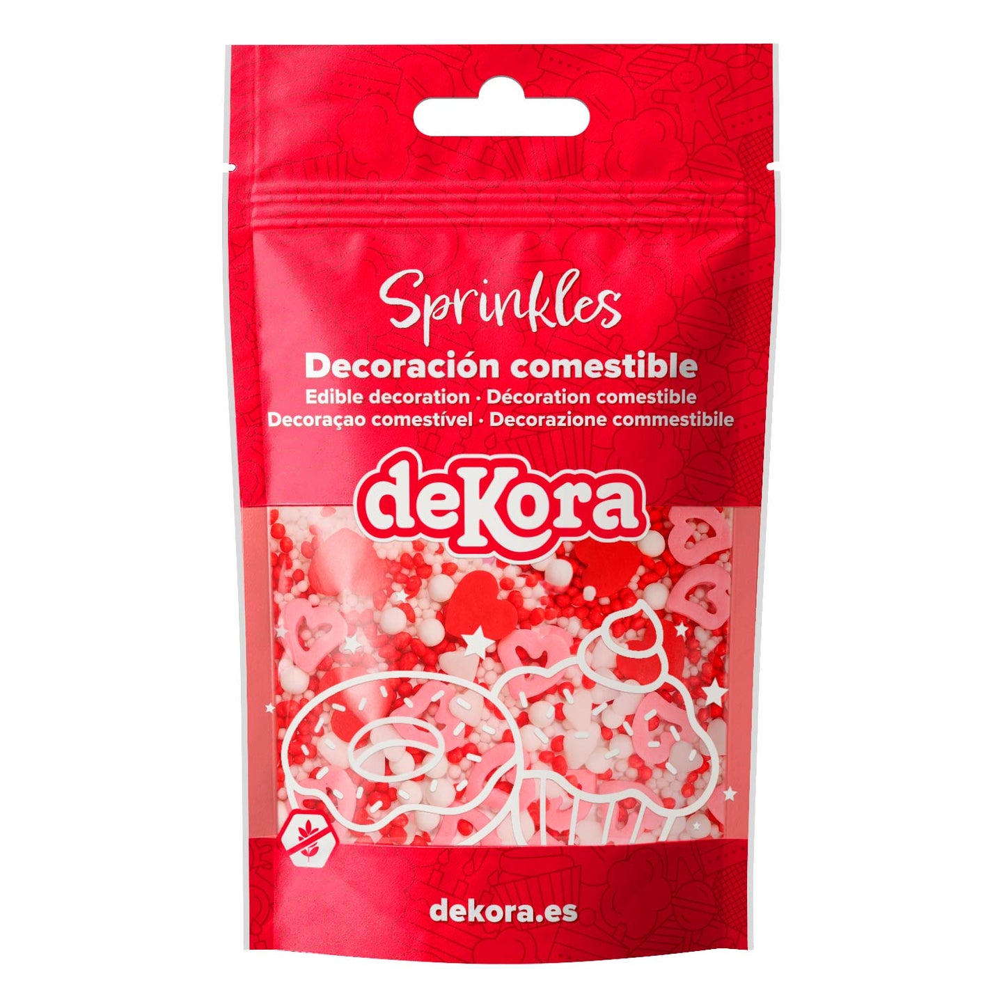 MIX DI SPRINKLES CUORI CRUNCHIES E PERLE BE MY LOVE 100GR