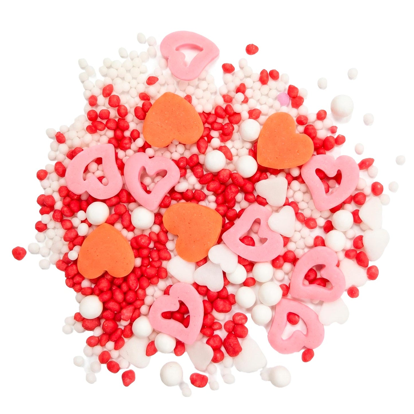 MIX DI SPRINKLES CUORI CRUNCHIES E PERLE BE MY LOVE 100GR