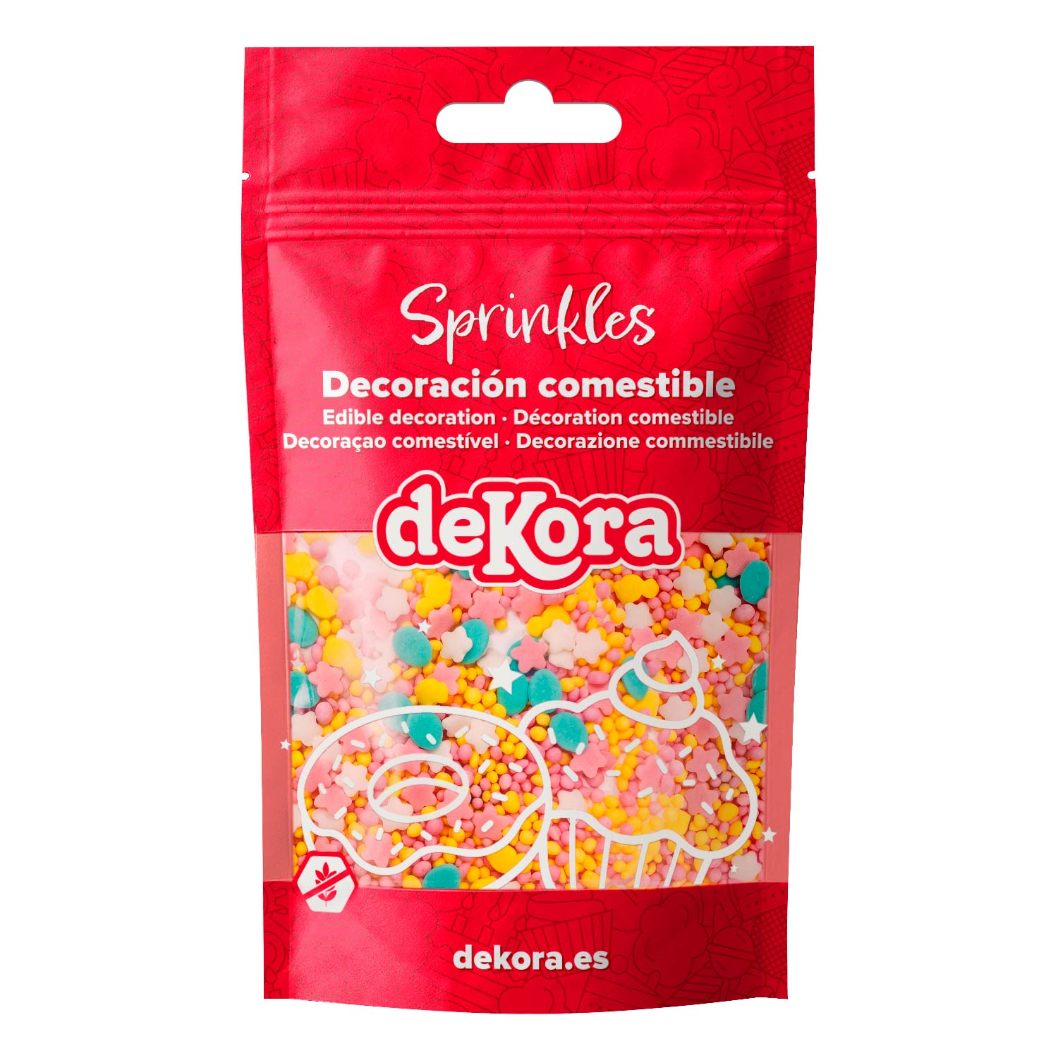 SPRINKLE MIX CHICK, FLOWER AND EGG SWEET EASTER 100GR
