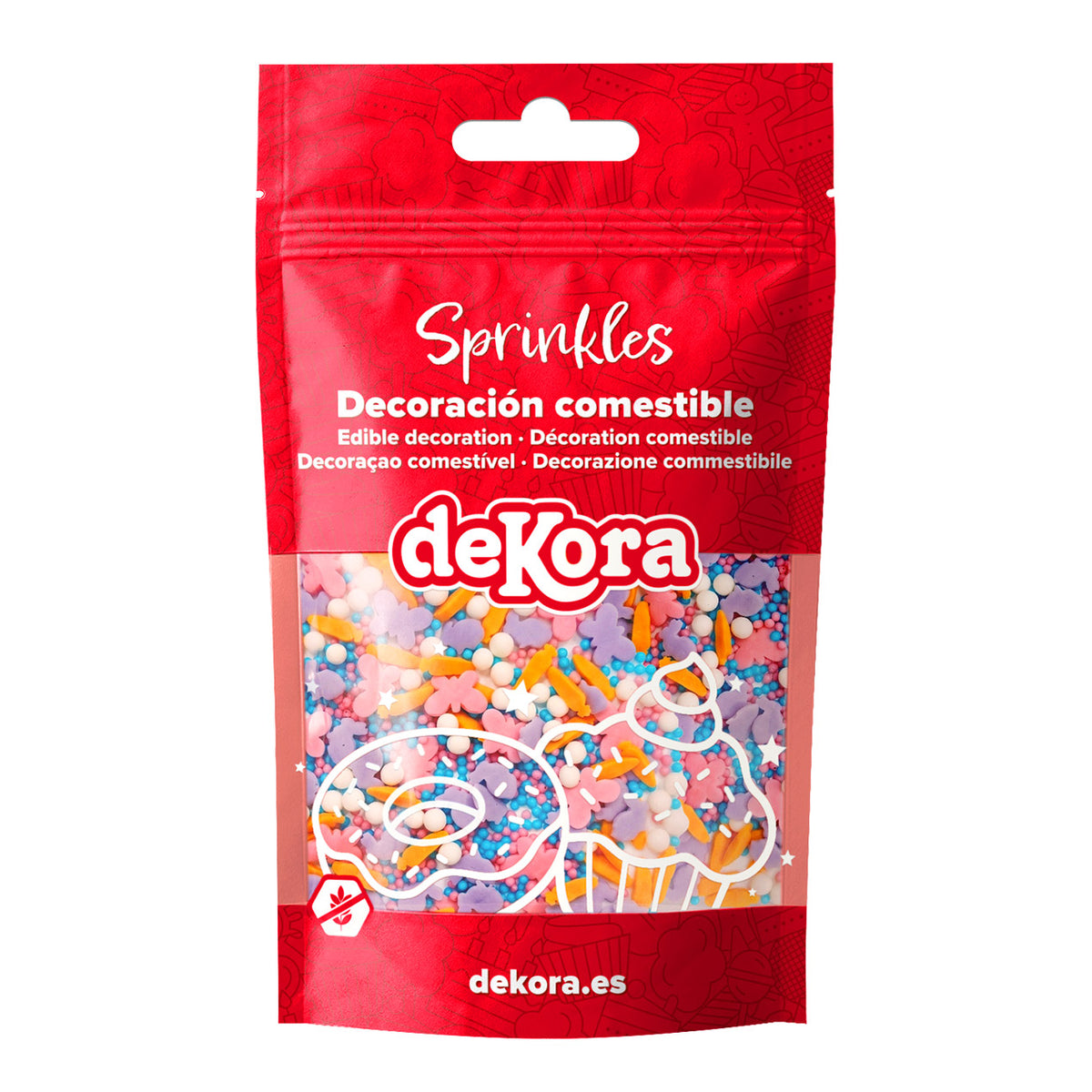 MIX DE SPRINKLES COELHO, CENOURA E BORBOLETA FUNNY BUNNY 100
