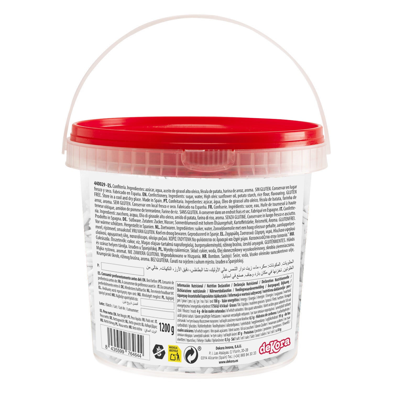 FIDEO DE AZÚCAR BLANCO 1.2KG