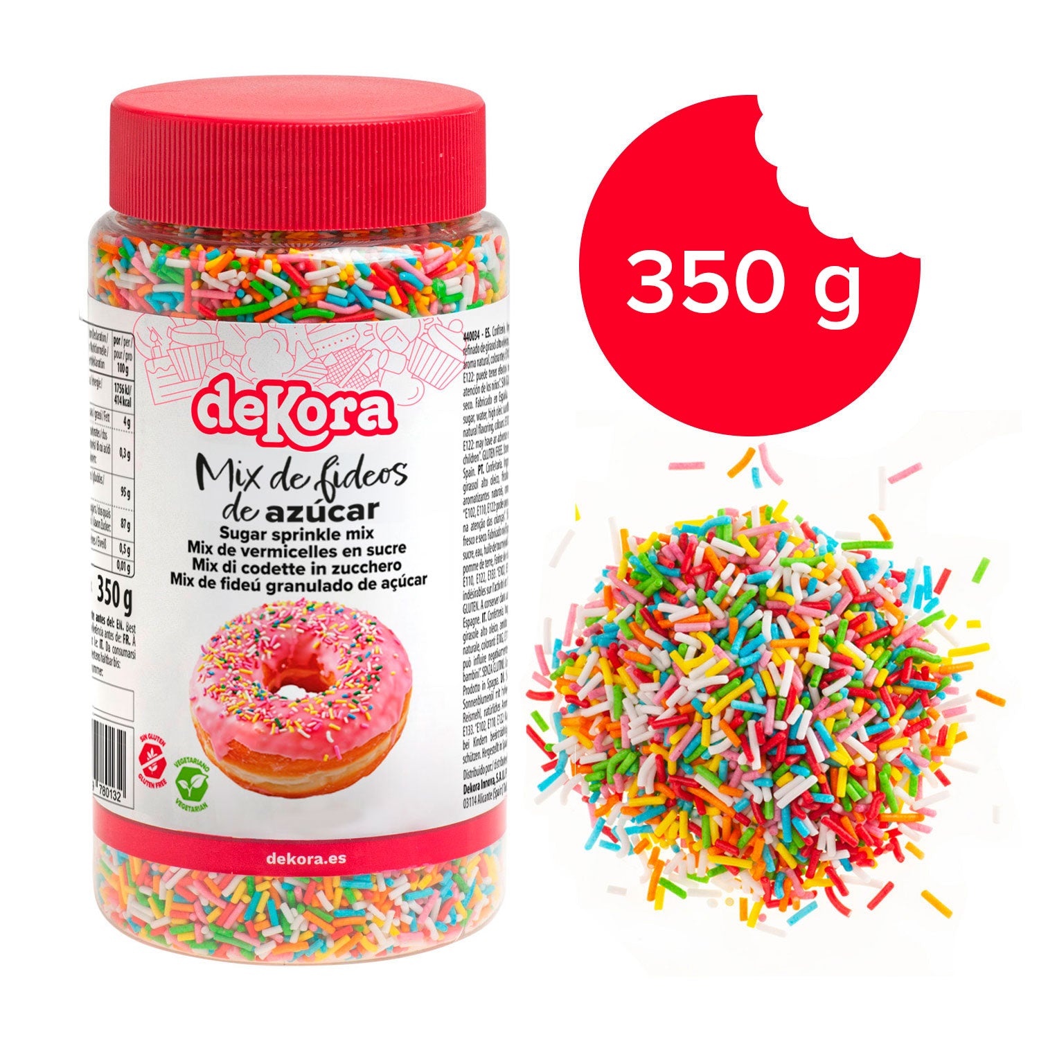 SUGAR STRANDS COLOUR MIX 350GR