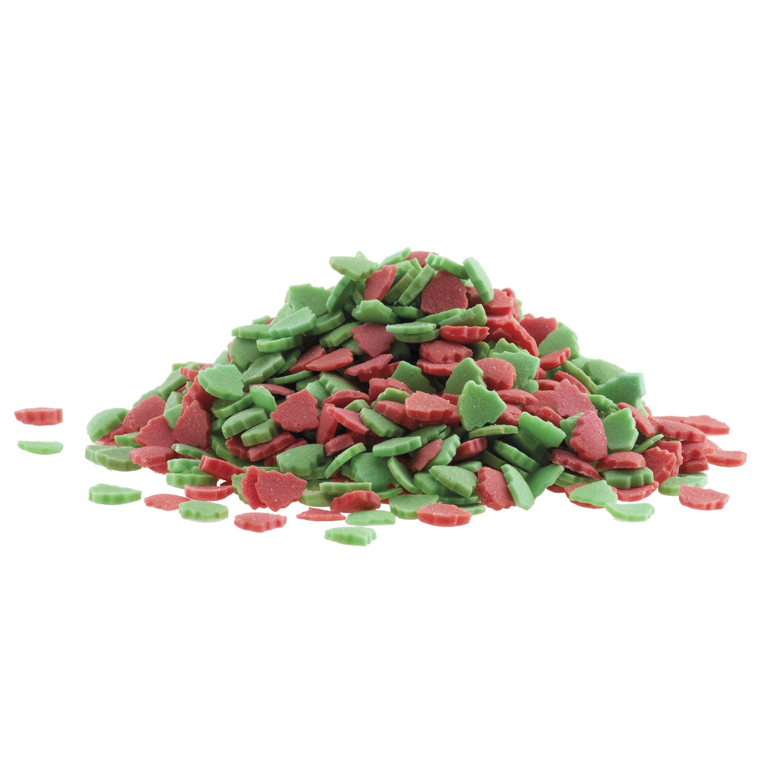 CONFETTI AÇÚCAR ÁRVORE DE NATAL VERDE E VERMELHA 1KG