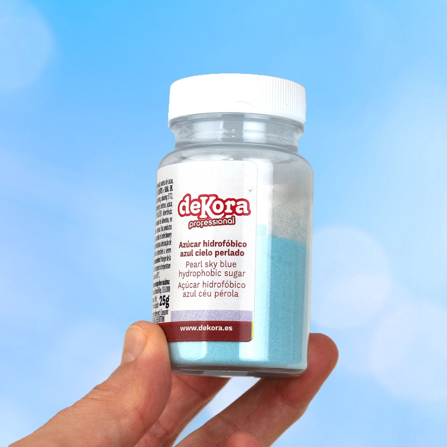 AÇÚCAR ANTI-UMIDADE AZUL CÉU PEROLADO AZOFREE 25G