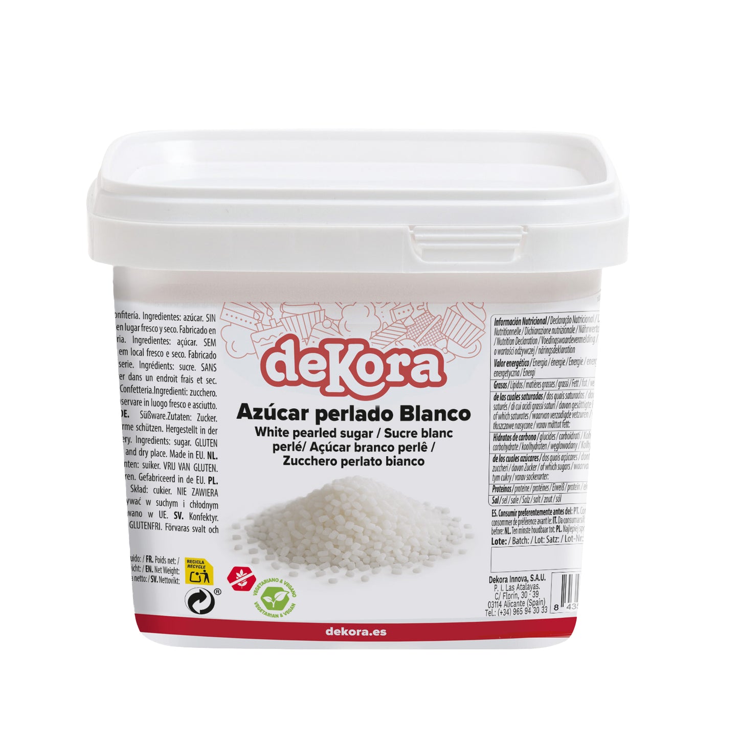 WHITE PEARL SUGAR 750GR