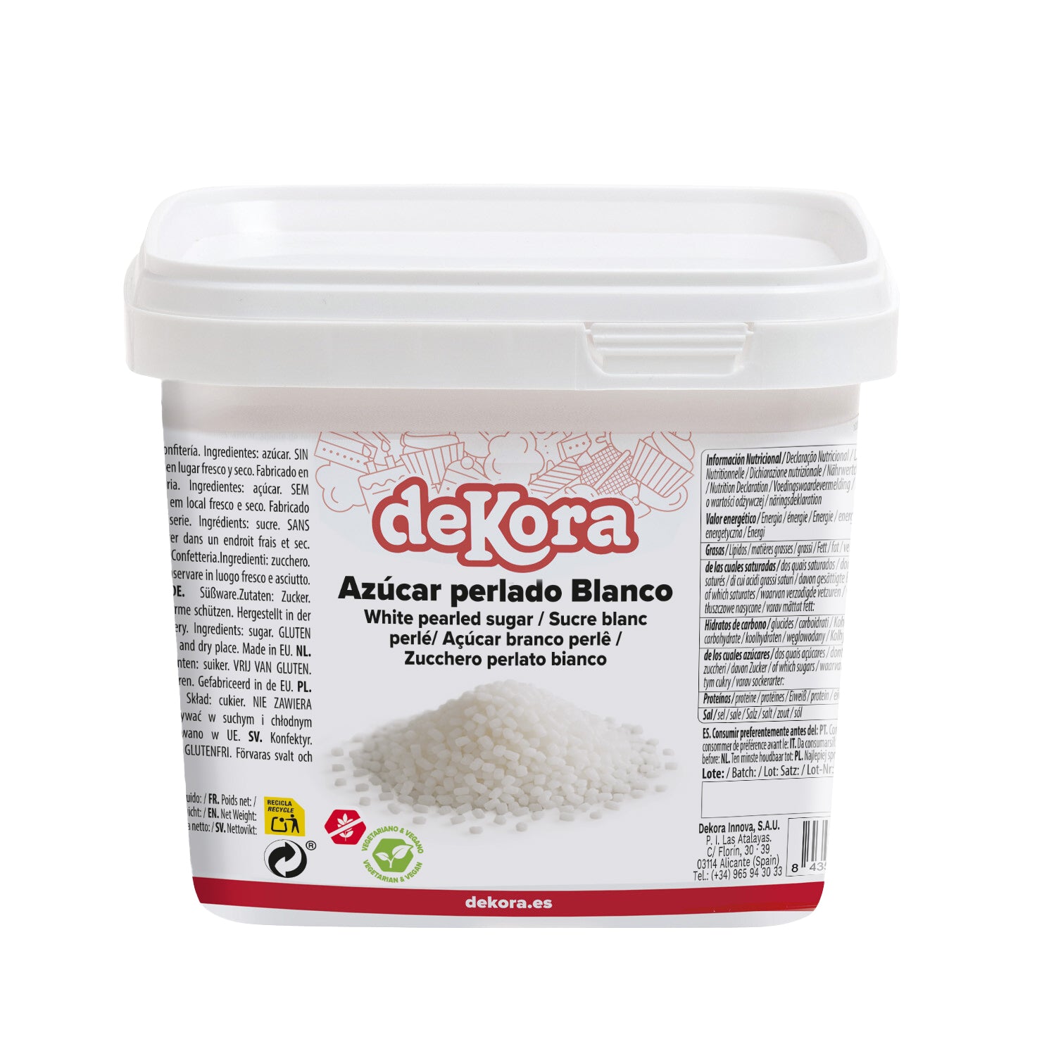 WHITE PEARL SUGAR 900GR