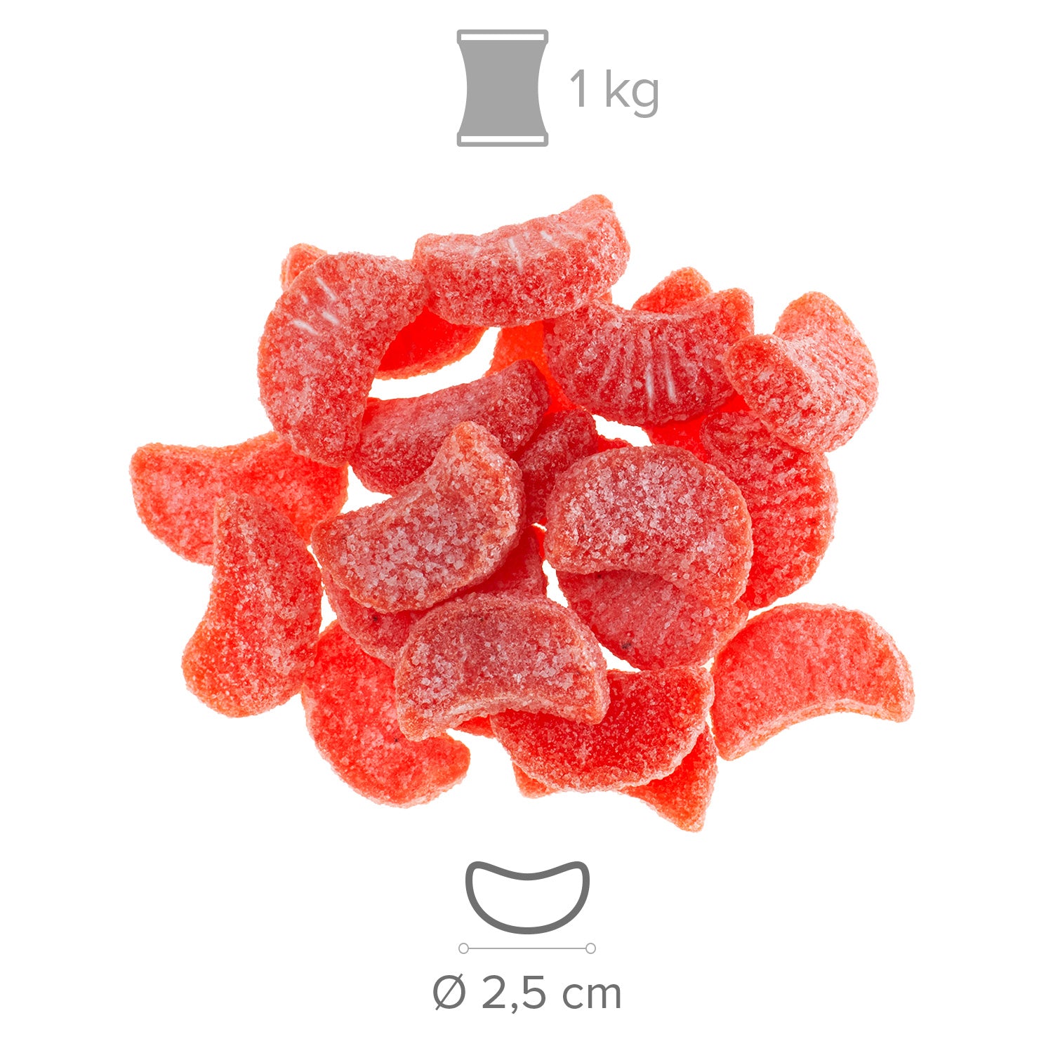 STRAWBERRY JELLY SLICES 1 KG