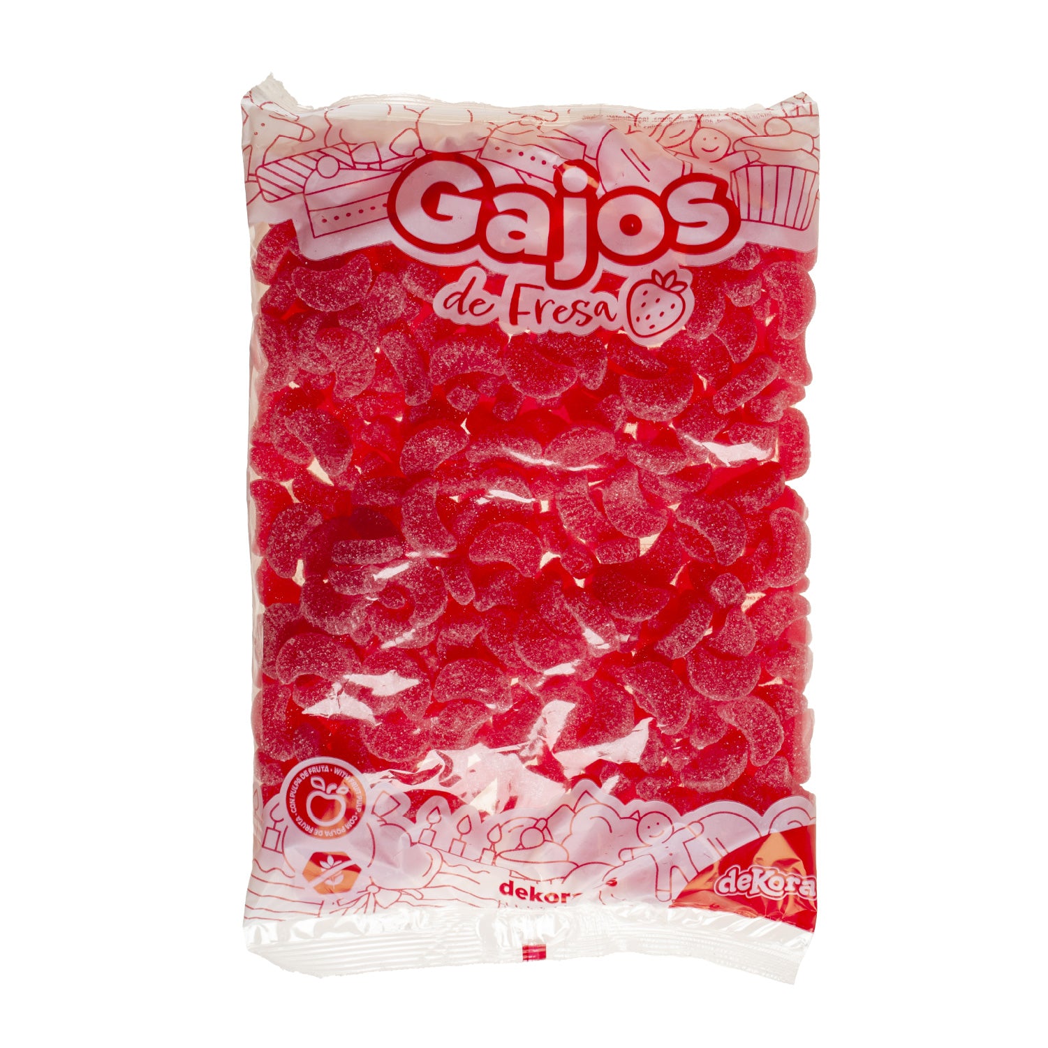 STRAWBERRY JELLY SLICES 1 KG