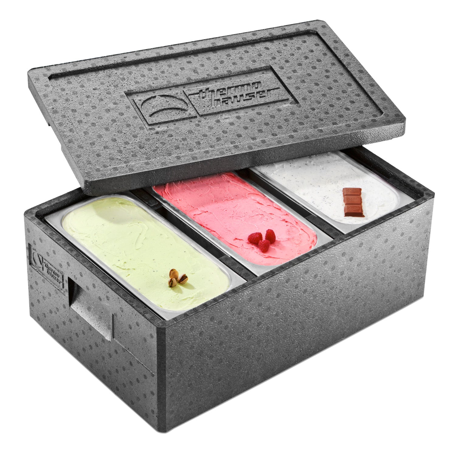 BOÎTE ICE-CREAM POUR GLACES AVEC COUVERCLE 59,5 X 39,5 CM