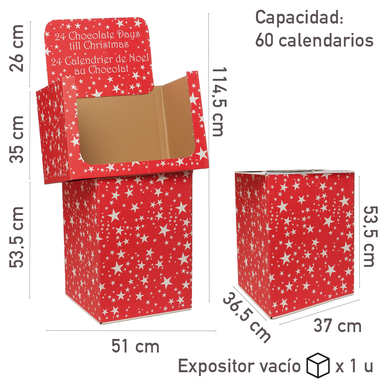 ESPOSITORE CARTONE CALENDARI VUOTO