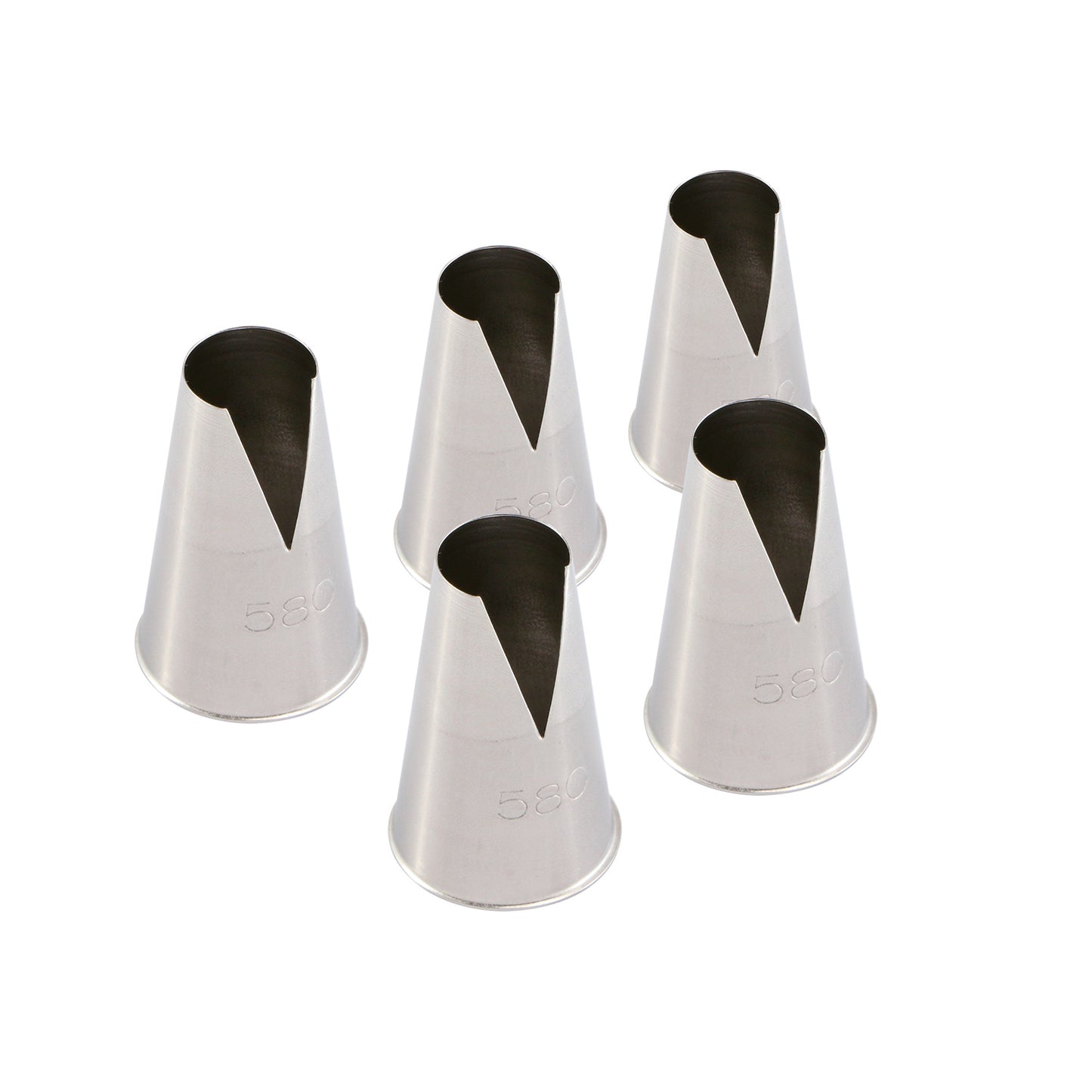 SET 5 STAINLESS STEEL NOZZLES SAINT HONORE Ø 13MM L 20MM