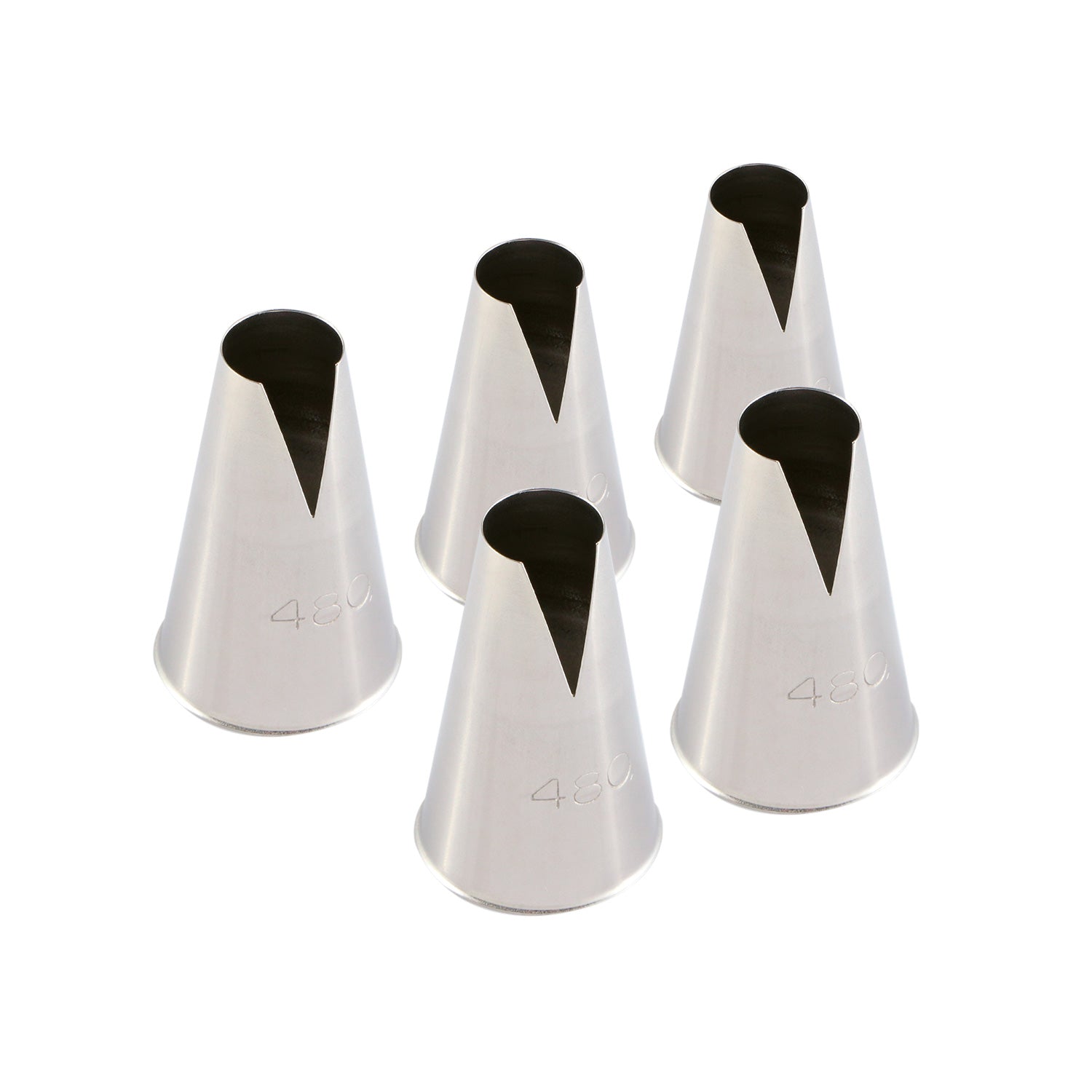 SET 5 STAINLESS STEEL NOZZLES SAINT HONORE Ø 12MM L 25MM