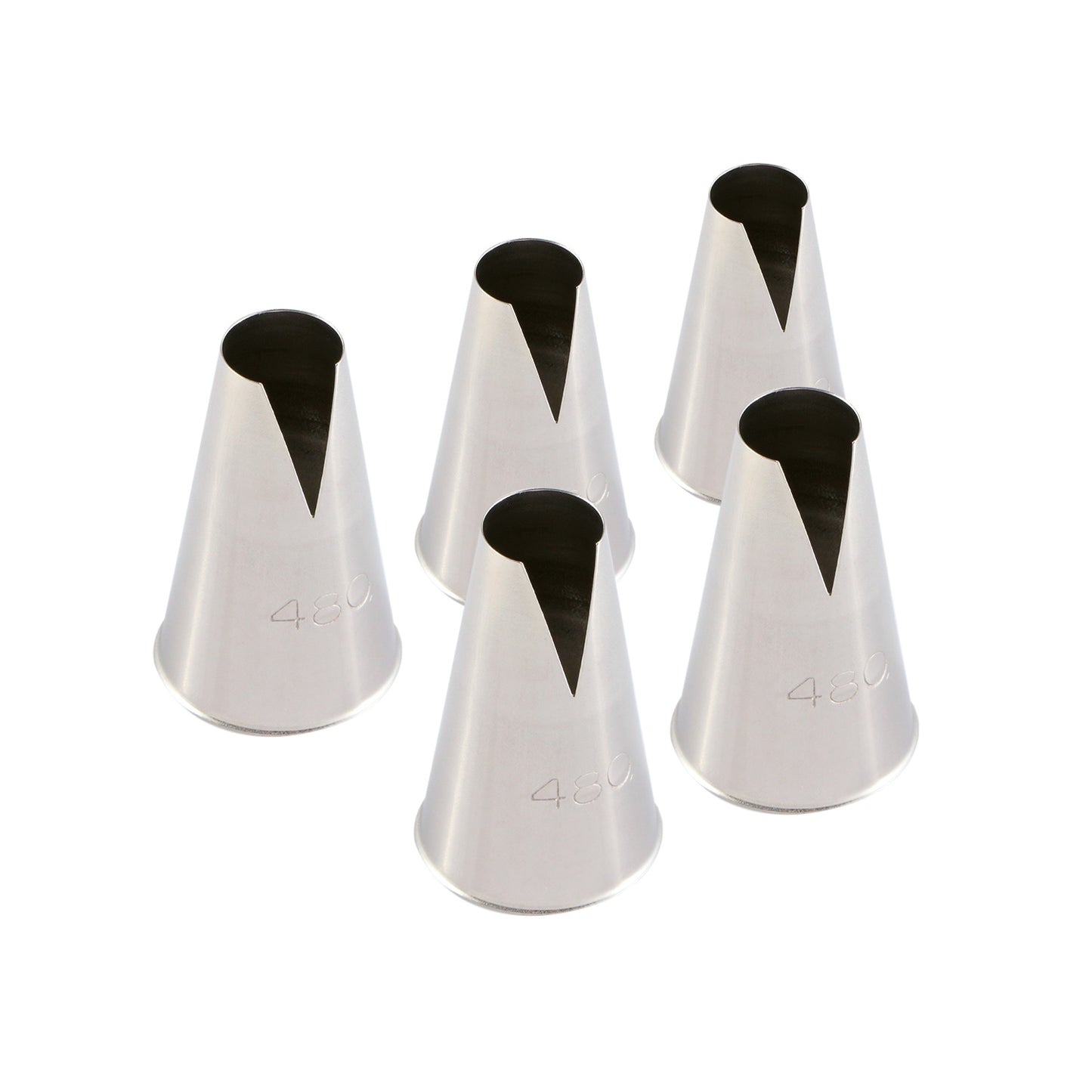 SET 5 STAINLESS STEEL NOZZLES SAINT HONORE Ø 12MM L 25MM