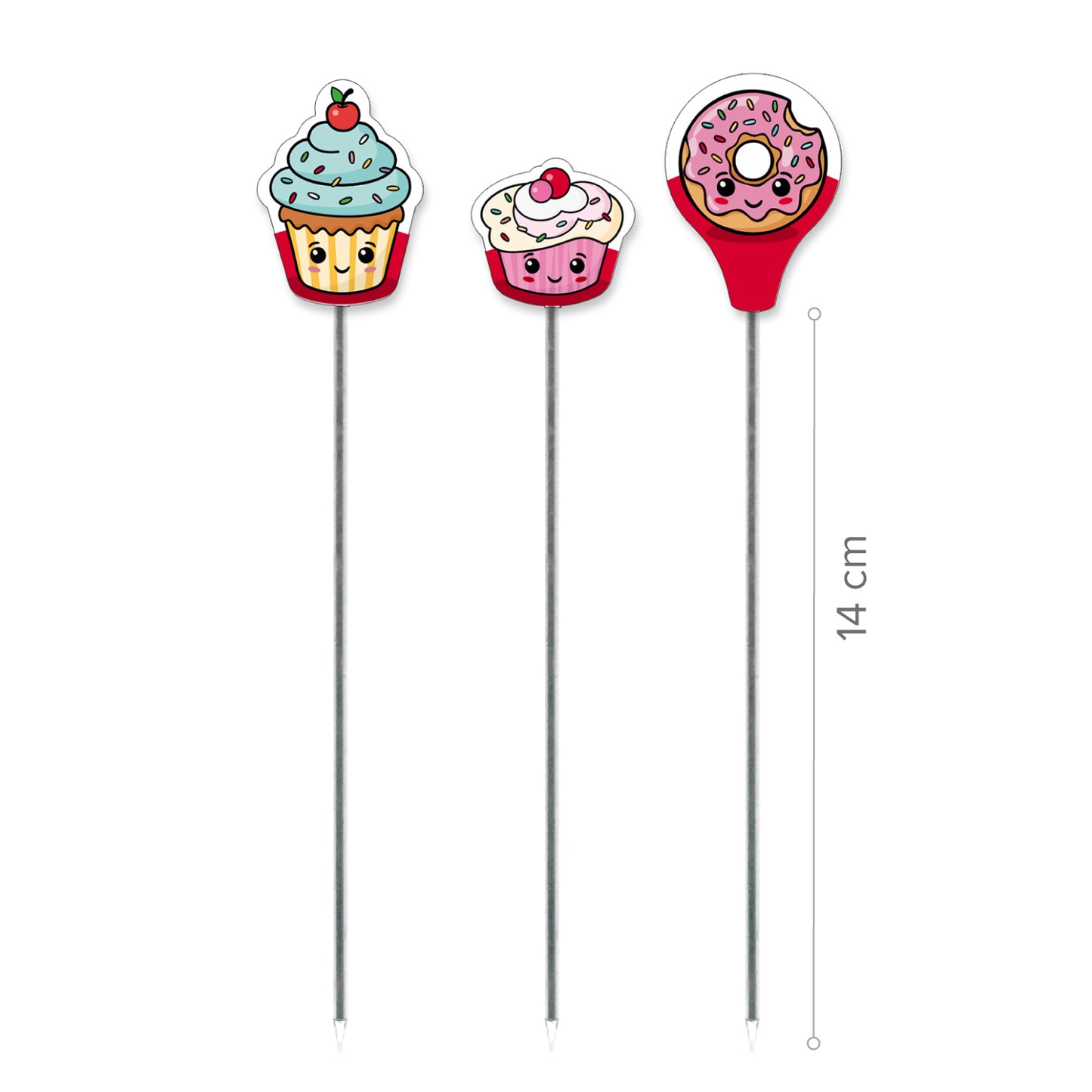 PACK 3 CAKE TESTERS ACERO INOX- DEKORA HOME BAKING