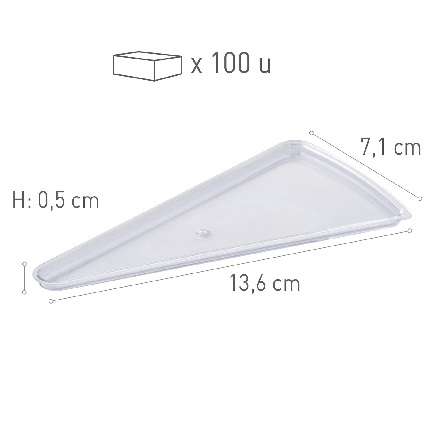 COUVERCLE DE GOBELET EN PLASTIQUE 136X71H5MM