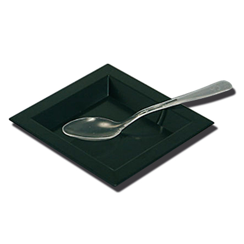 BLACK PLATE CATERING 7,5X7,5CM