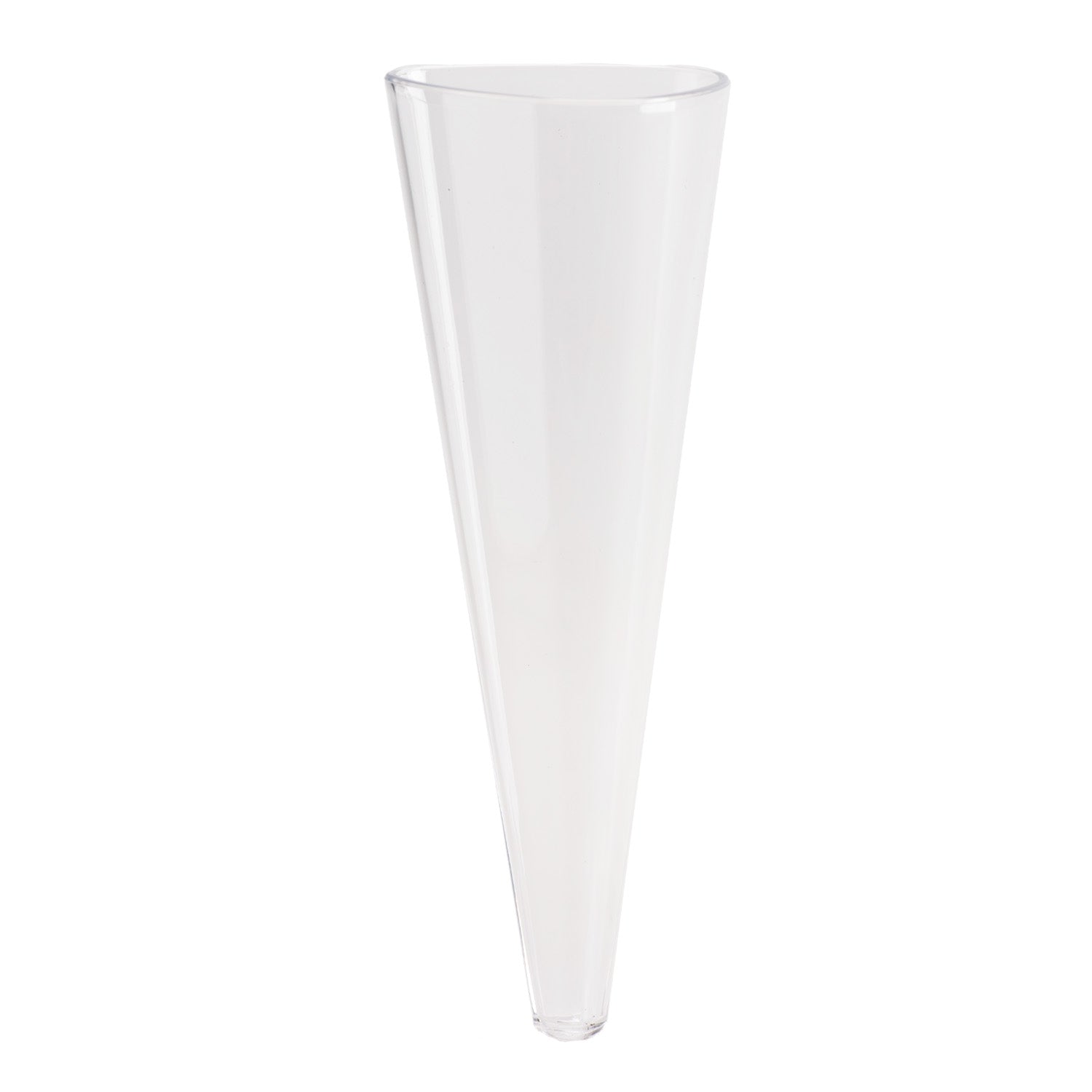 SET 20 CONI NERI IN TRANSPARENTE Ø6CM H17CM 120ML