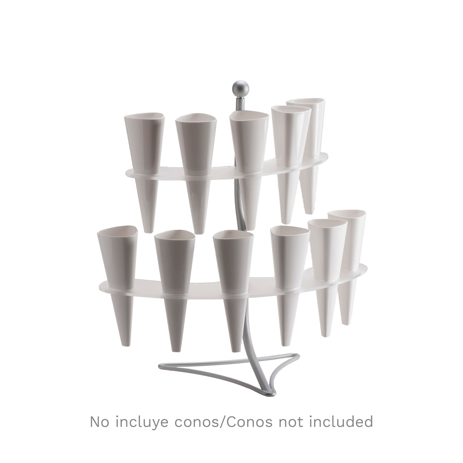 PORTA CONOS METALICO 11 PIEZAS 41x20 H 44 cm