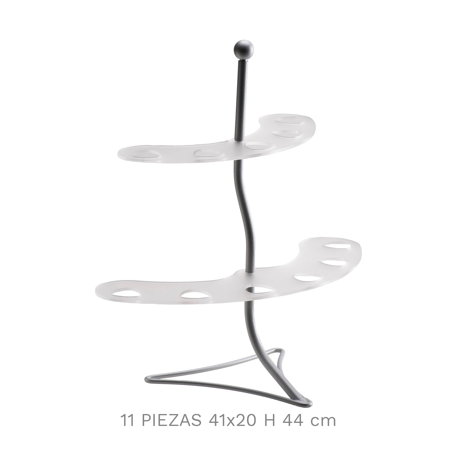 PORTA CONOS METALICO 11 PIEZAS 41x20 H 44 cm