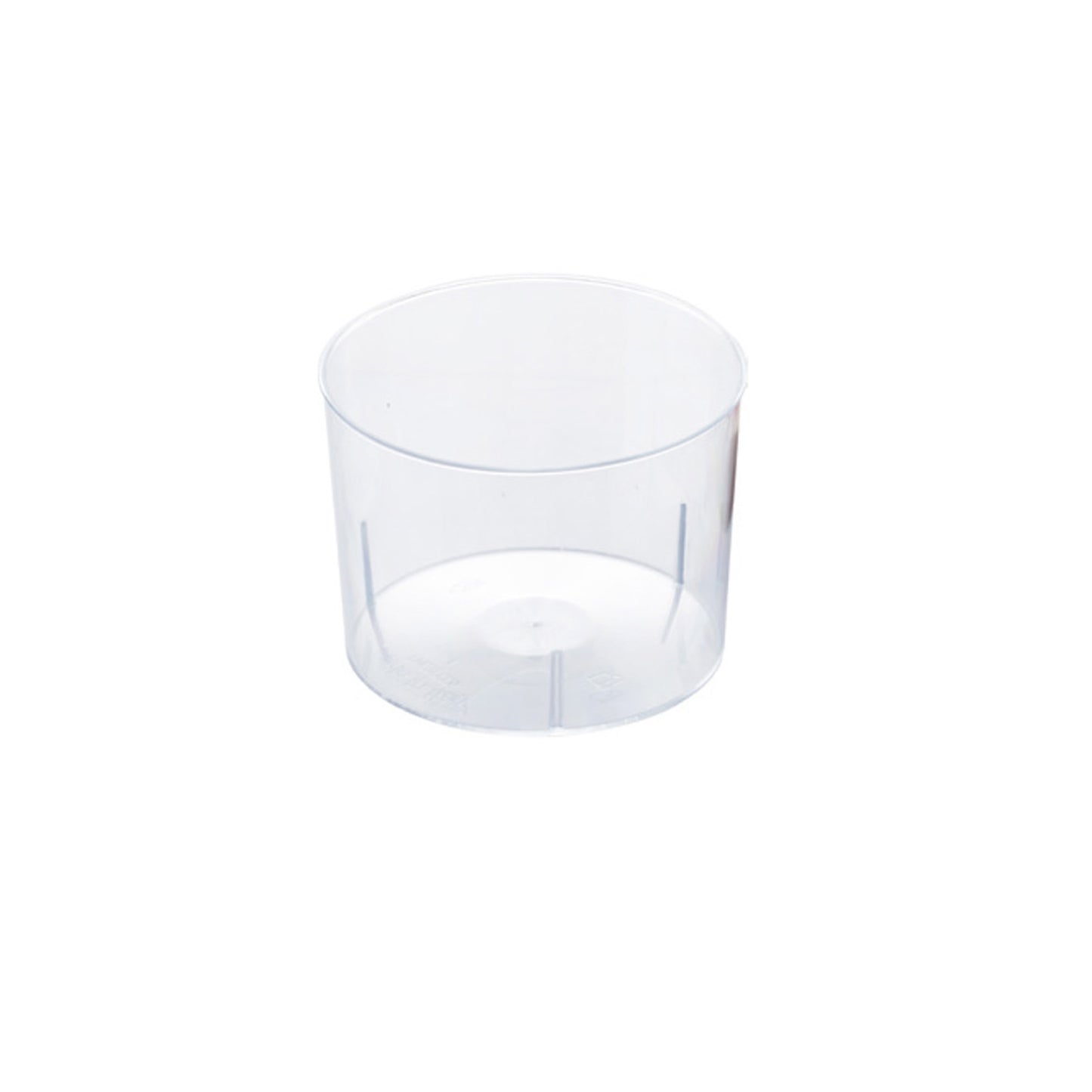 VASITO PLÁSTICO REDONDO 78MMDIAMXH57MM CAP.210ML