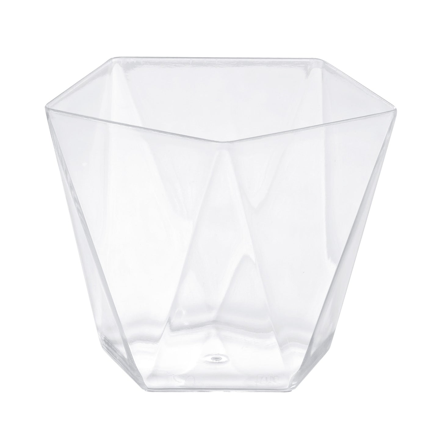 VASITO PLASTICO PENTA Ø 72 H56MM | CAP. 120ML