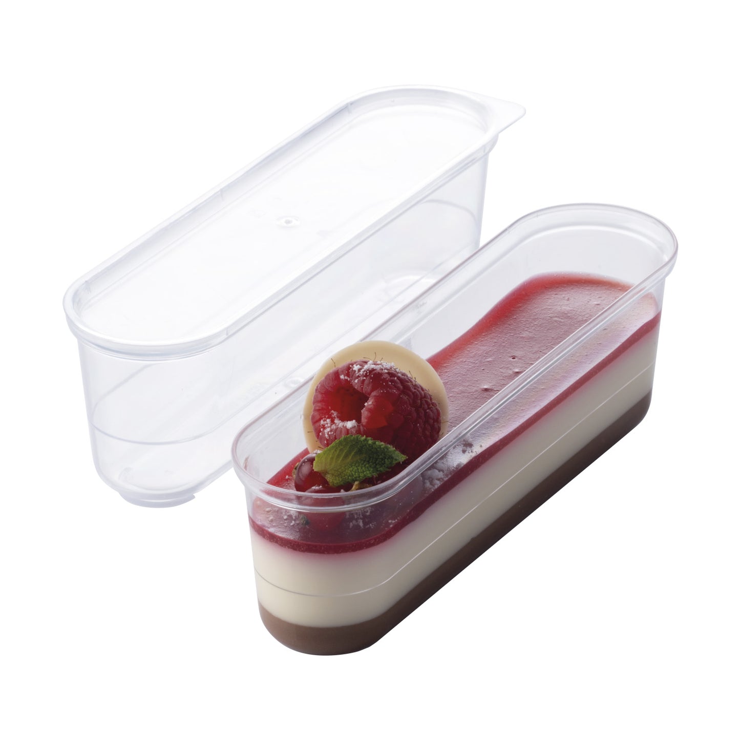 BICCHIERE IN PLASTICA TRASPARENTE ECLAIR 137 X 37 H41 MM
