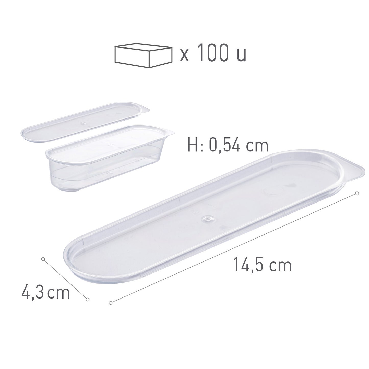 COUVERCLE DE GOBELET EN PLASTIQUE TRANSPARENT ECLAIR