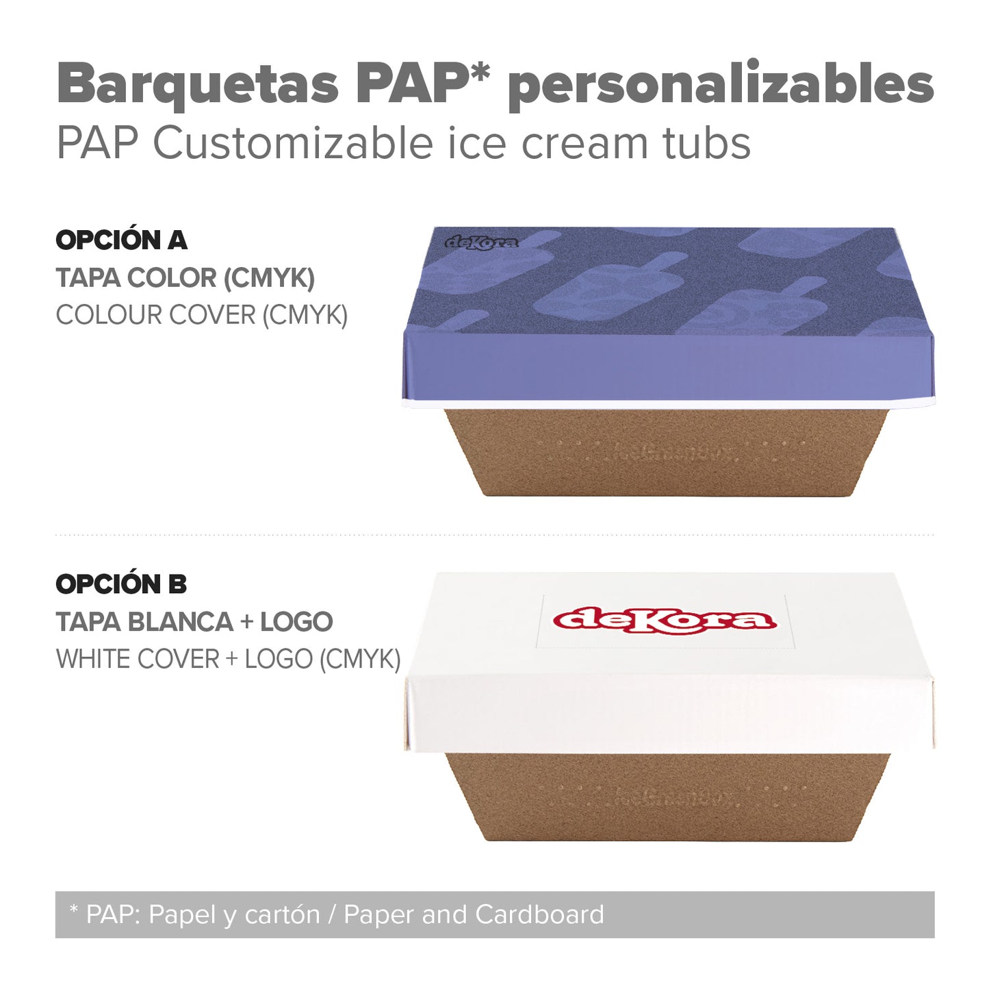 TARRINA ECO CERO GOTEO  1000CC -24 UDS  PERSONALIZADA