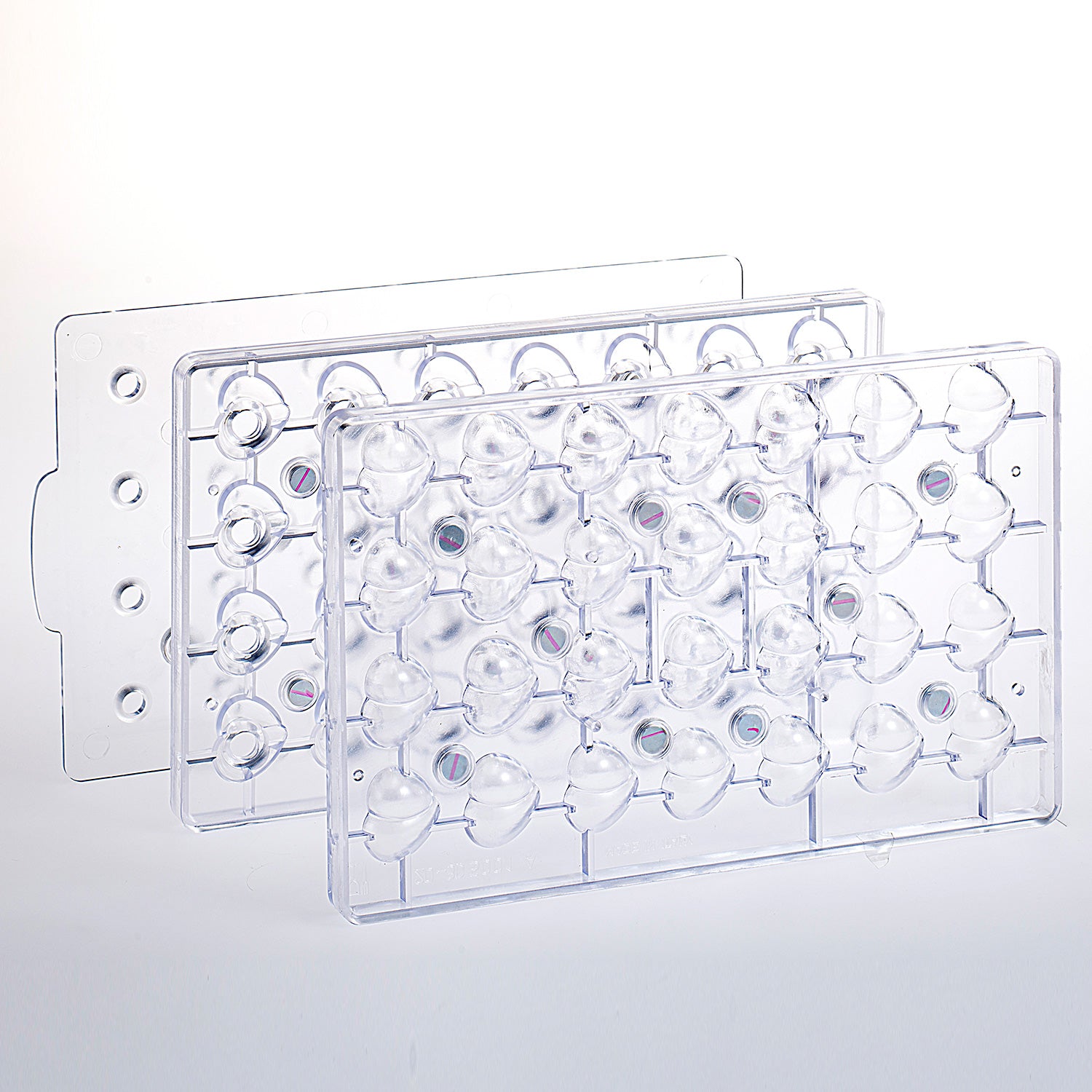 STAMPO POLICARBONATO CON CALAMITE CUORE 3D 31X27H21MM | 28PCS