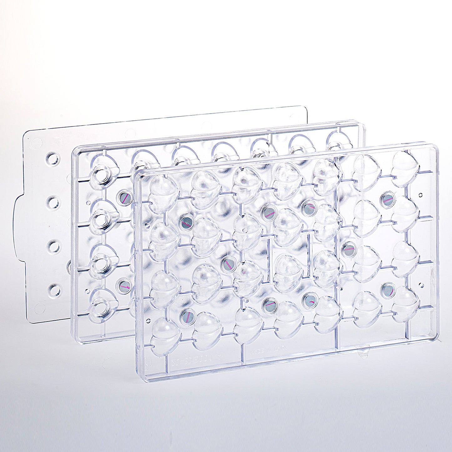 STAMPO POLICARBONATO CON CALAMITE CUORE 3D 31X27H21MM | 28PCS