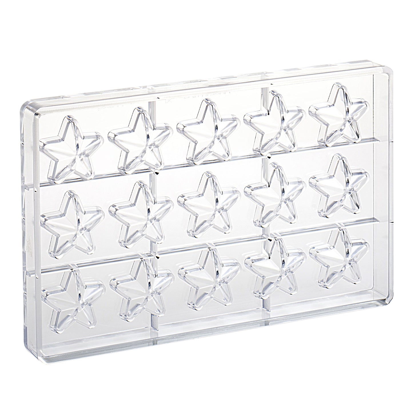 POLYCARBONATE STAR MOLD 40X42 H 16MM | 15 CAVITIES